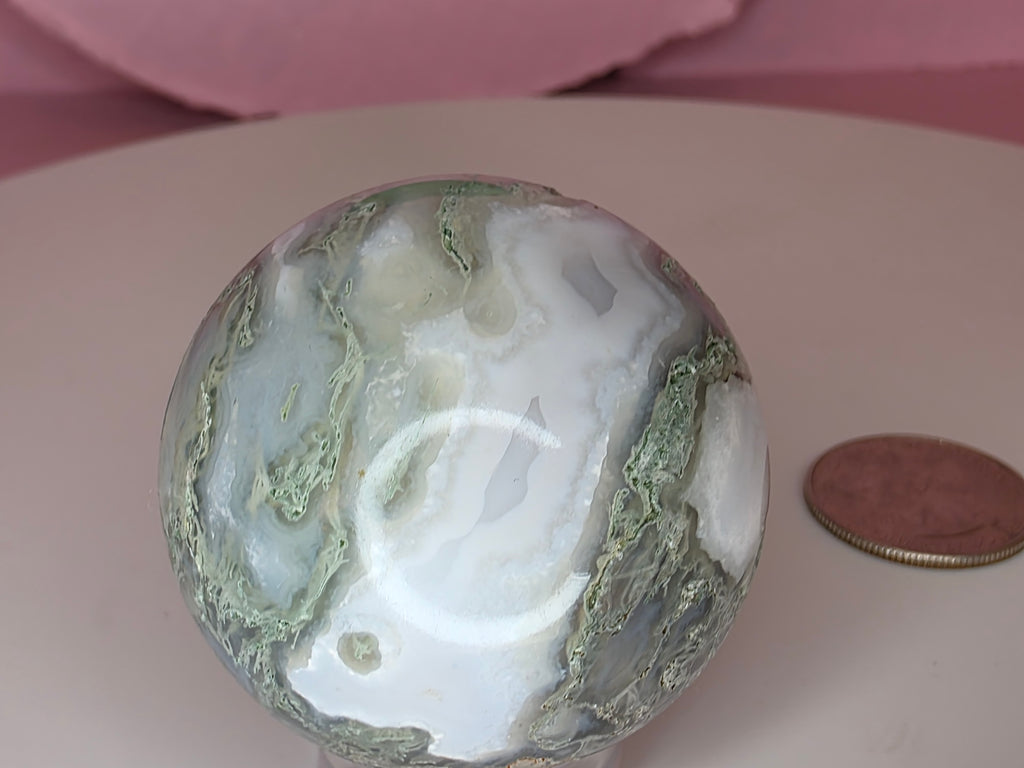 Moss Agate Sphere A