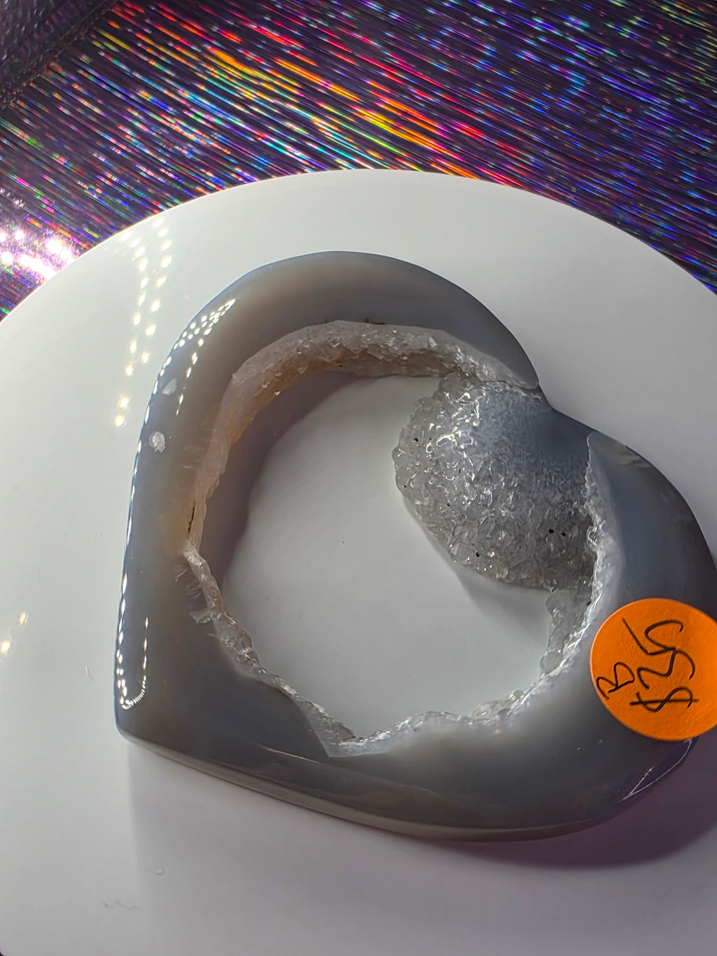 Druzy Agate Heart B