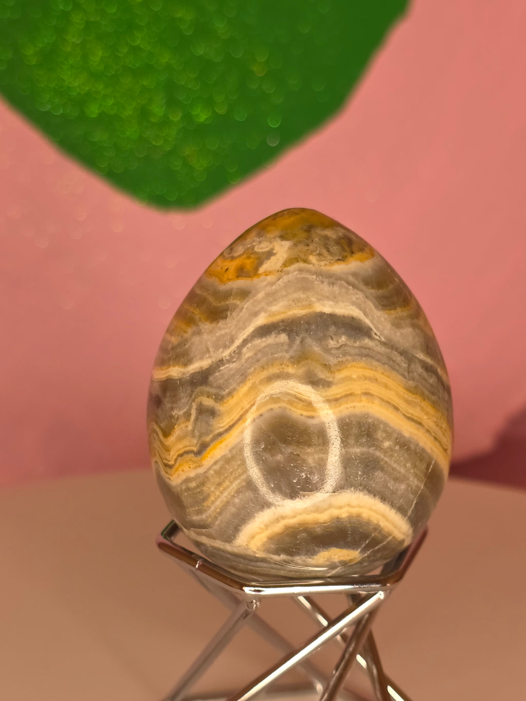 Yellow Banded Onyx Egg B