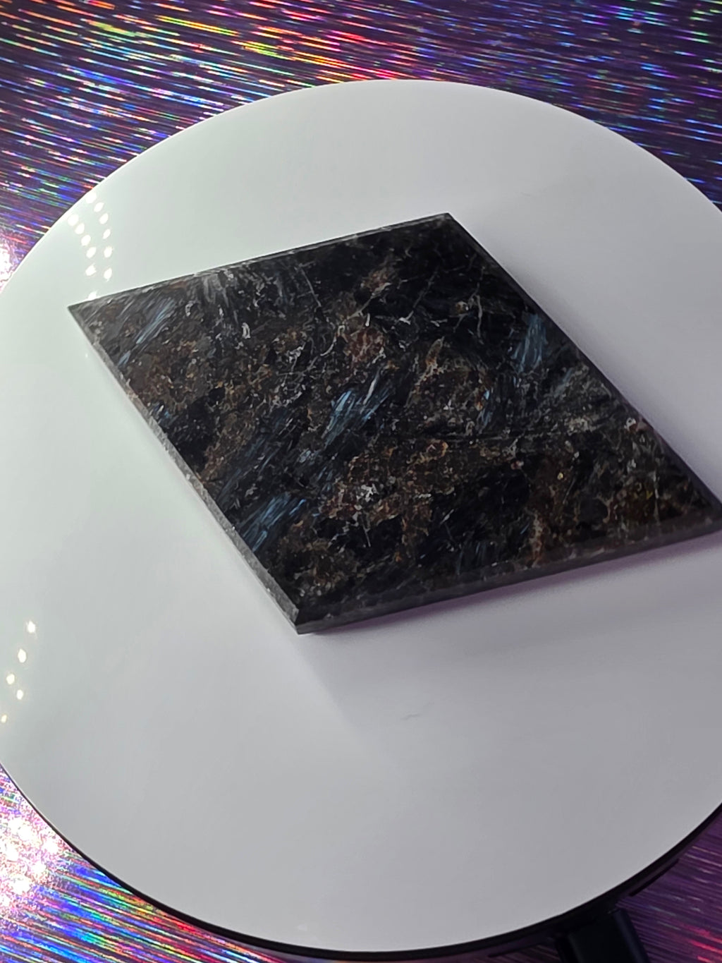 Arfvedsonite with Garnet Diamond B