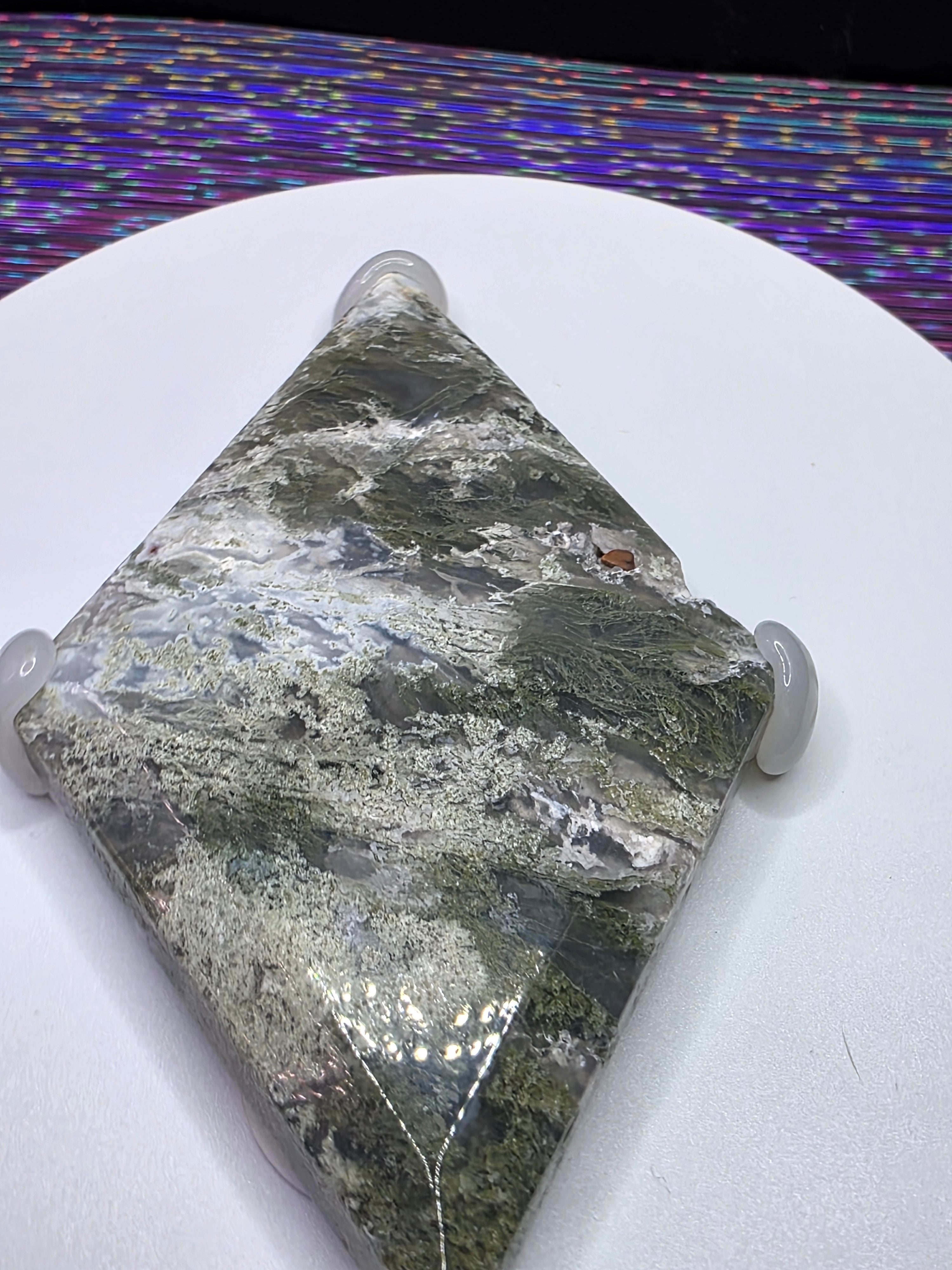Moss Agate Diamond J