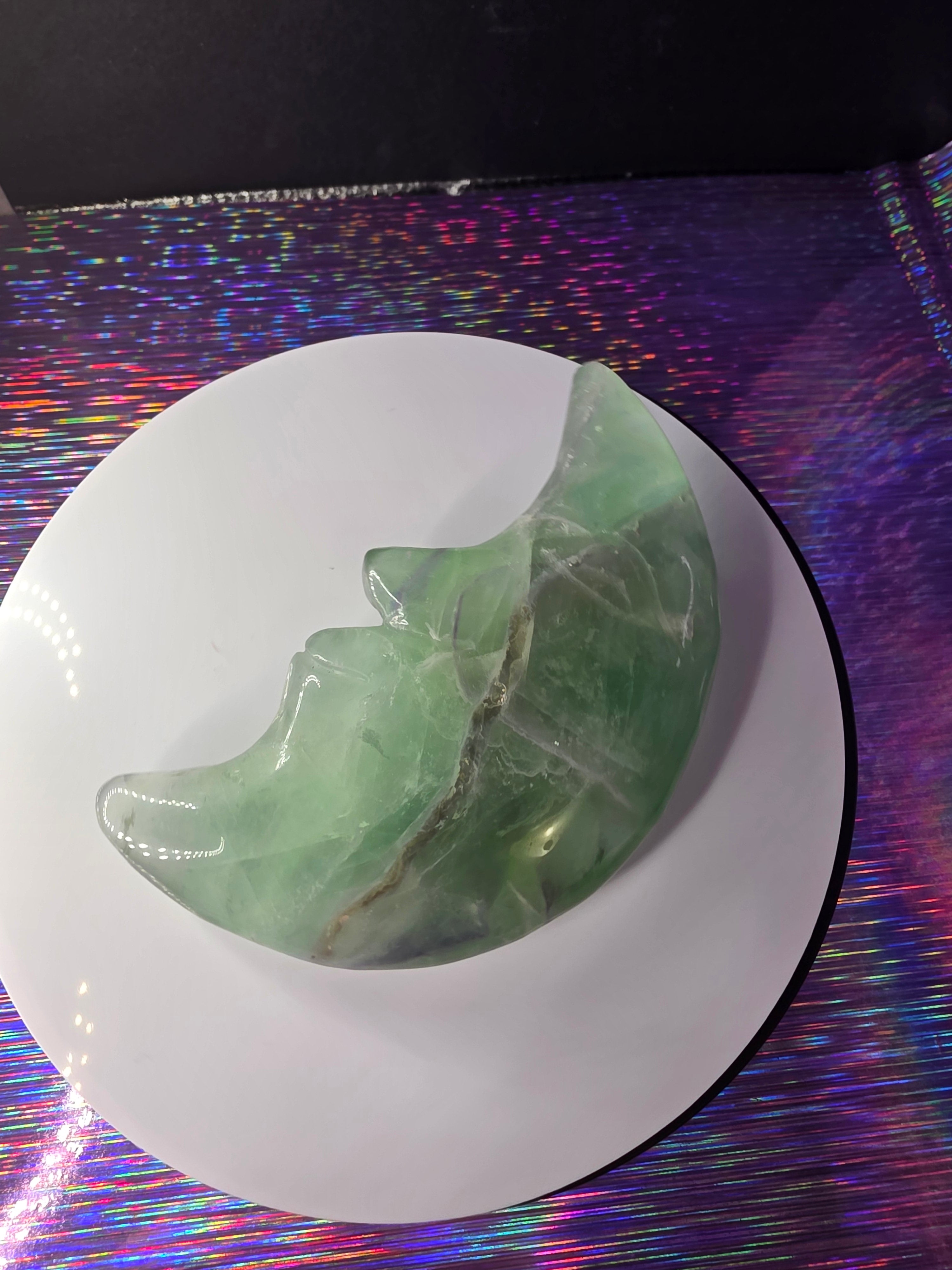 Fluorite Moon Face