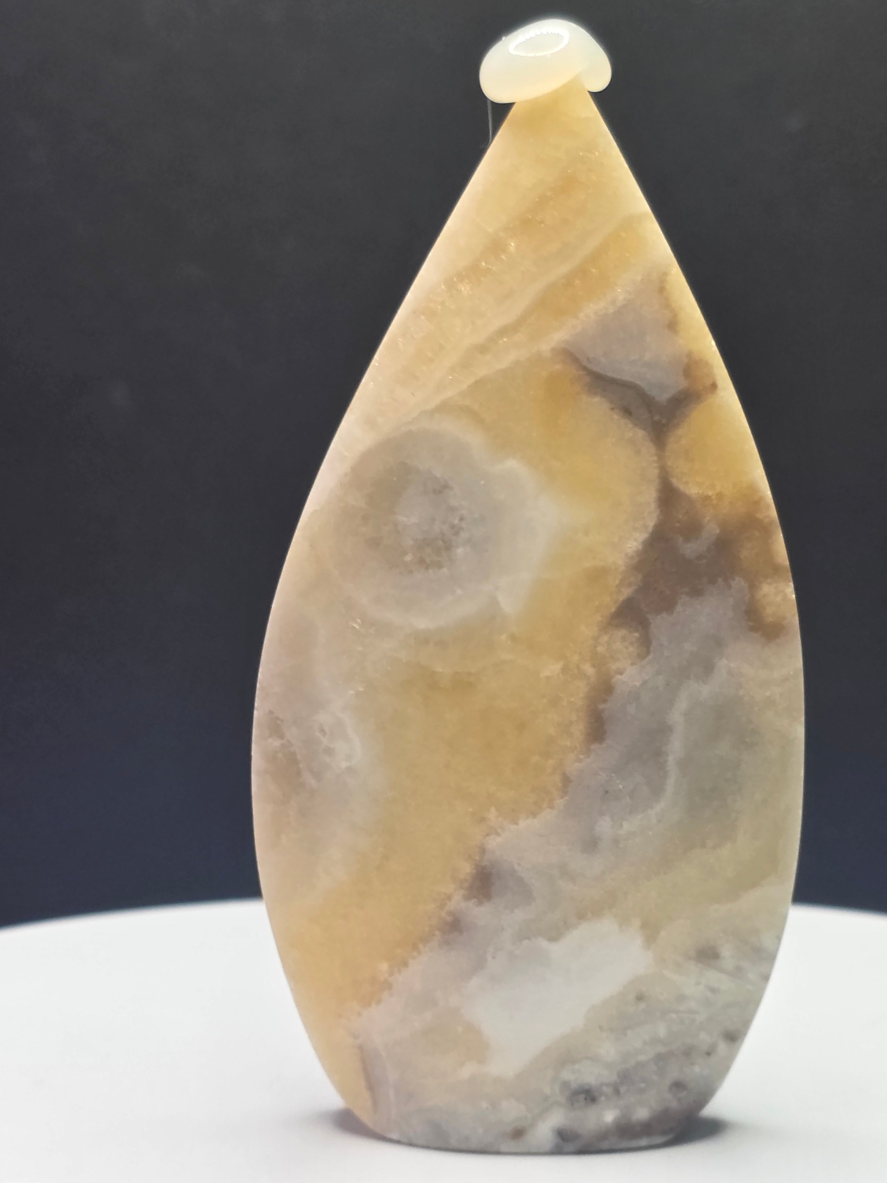 Yellow Calcite Teardrop A