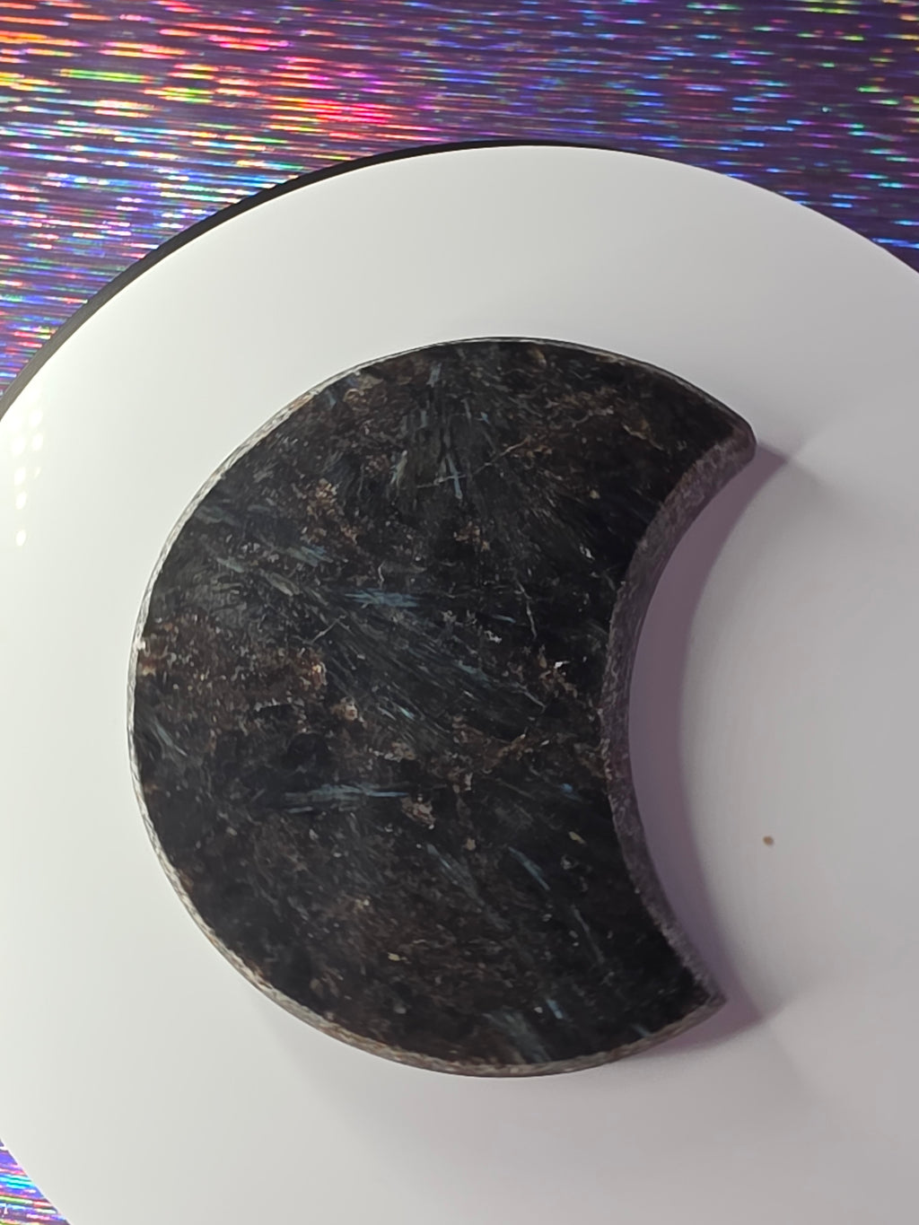 Arfvedsonite with Garnet Moon A