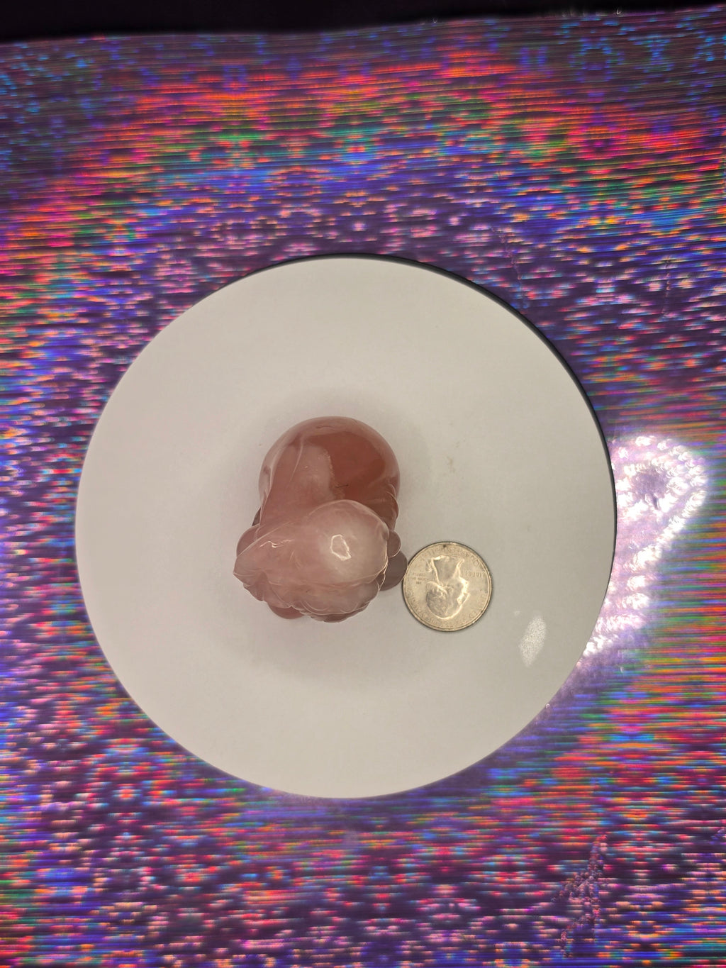 Rose Quartz Santa