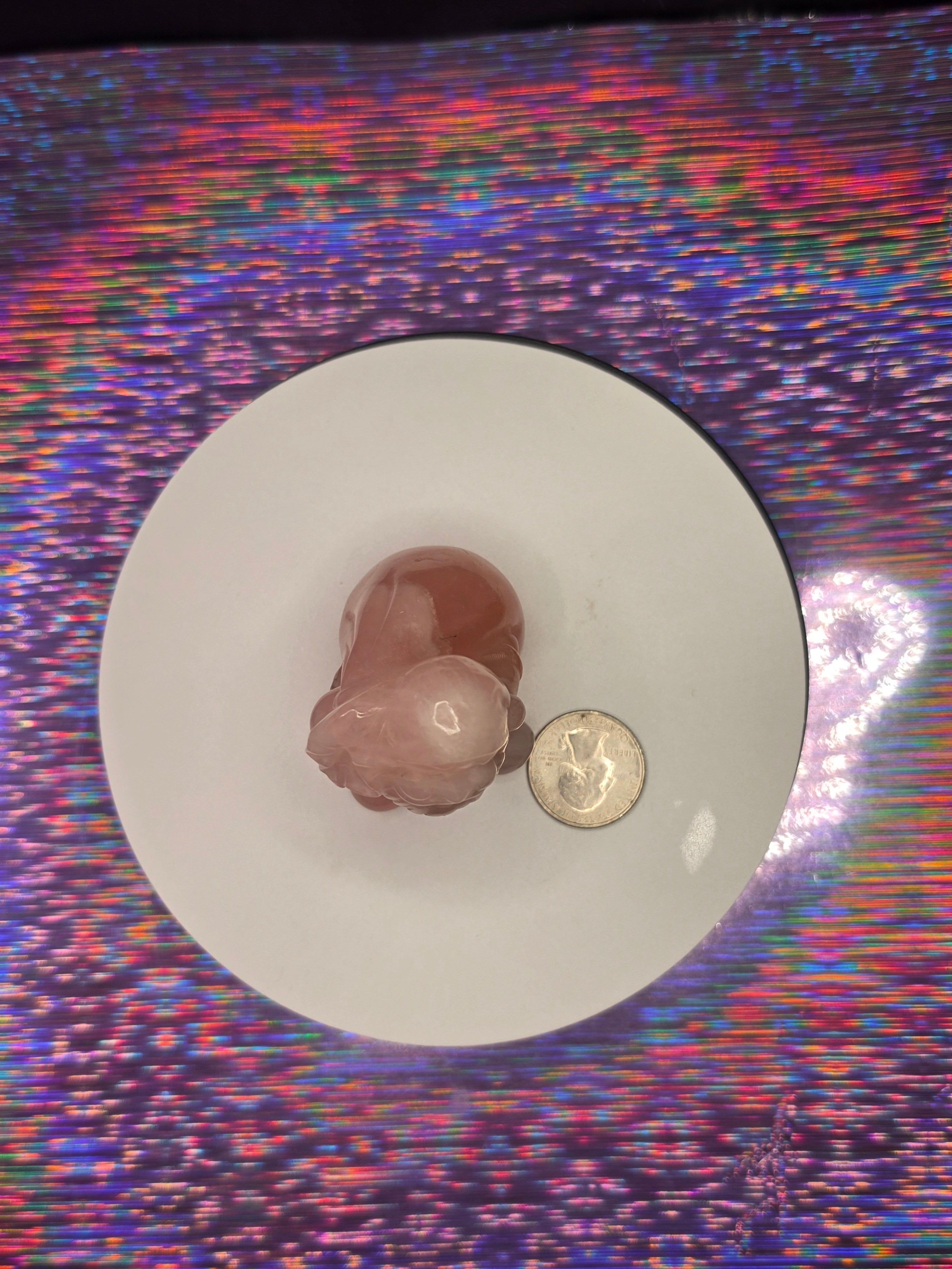 Rose Quartz Santa