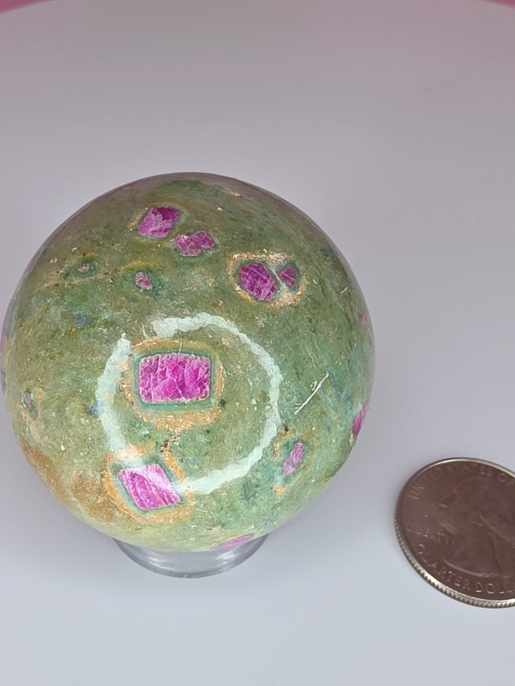 Ruby in Fuchsite Sphere A