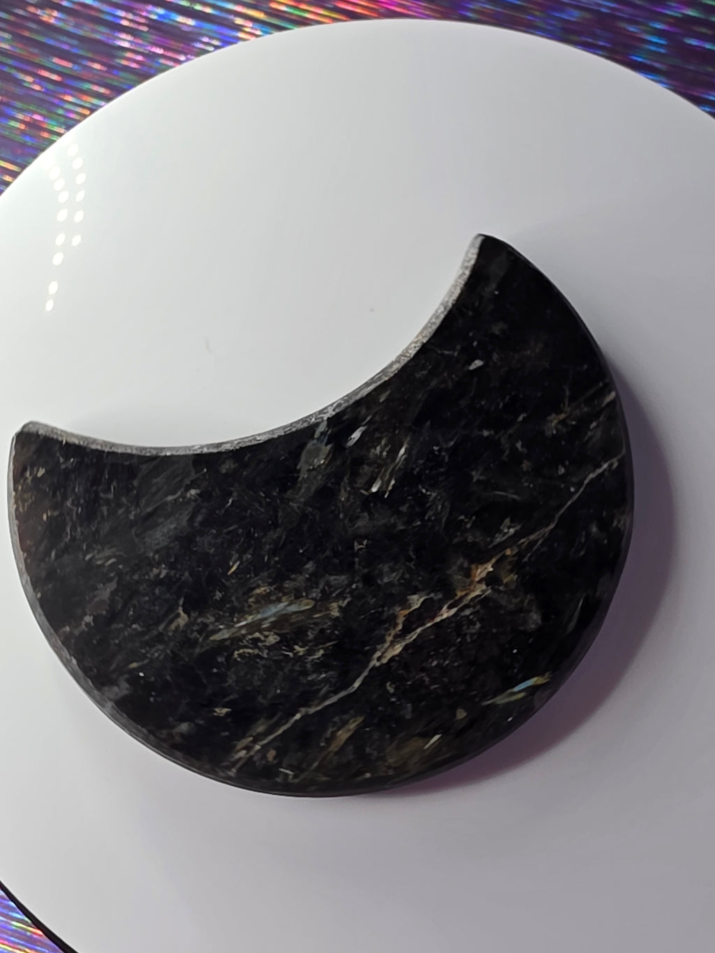 Arfvedsonite with Garnet Moon F