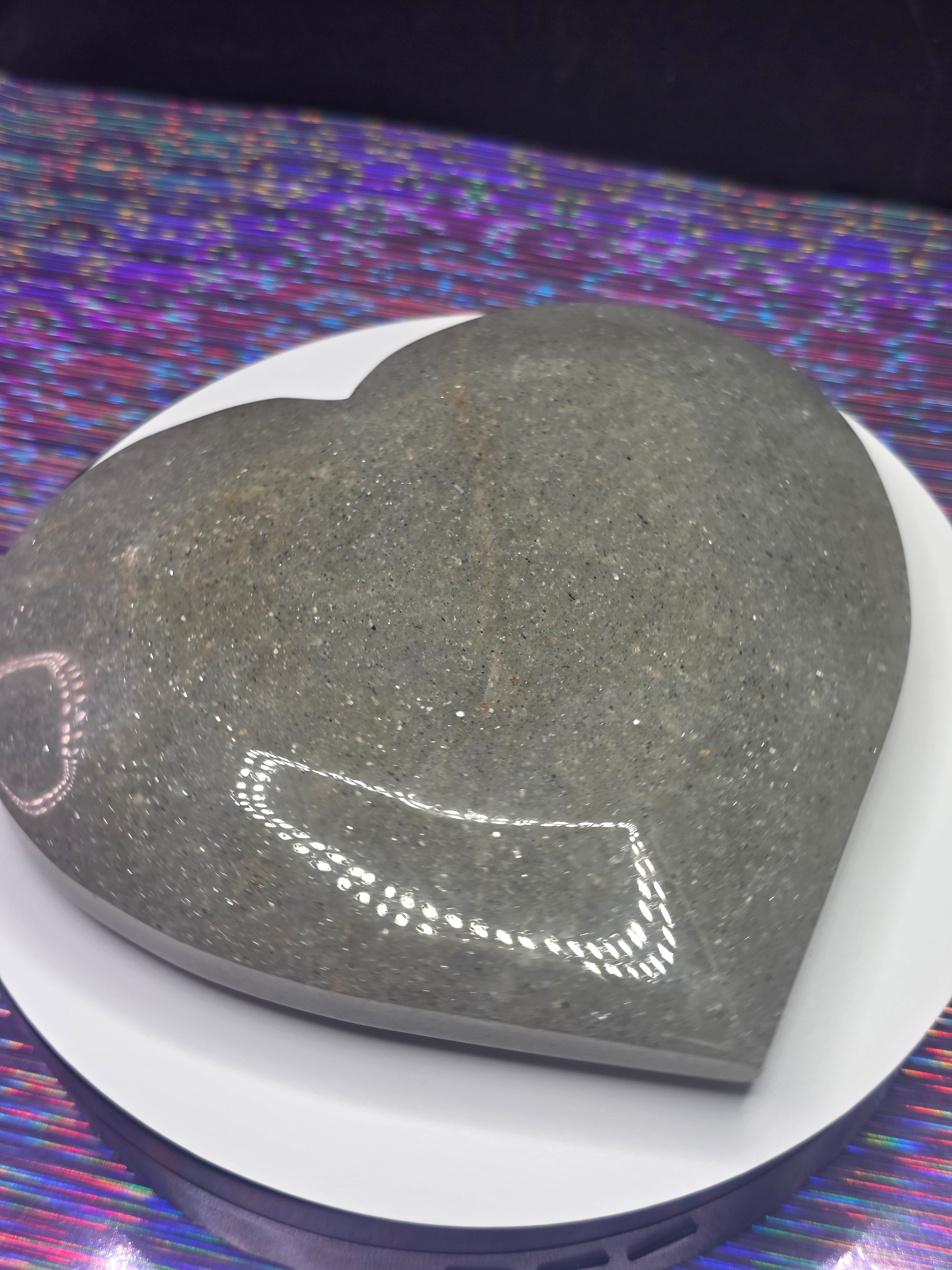 Sage Mica Heart A