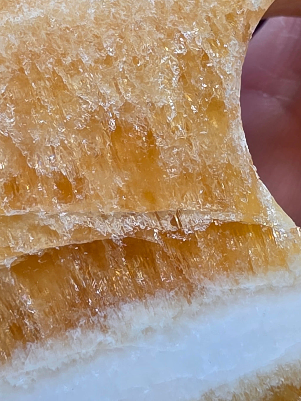 Orange Calcite Donut A