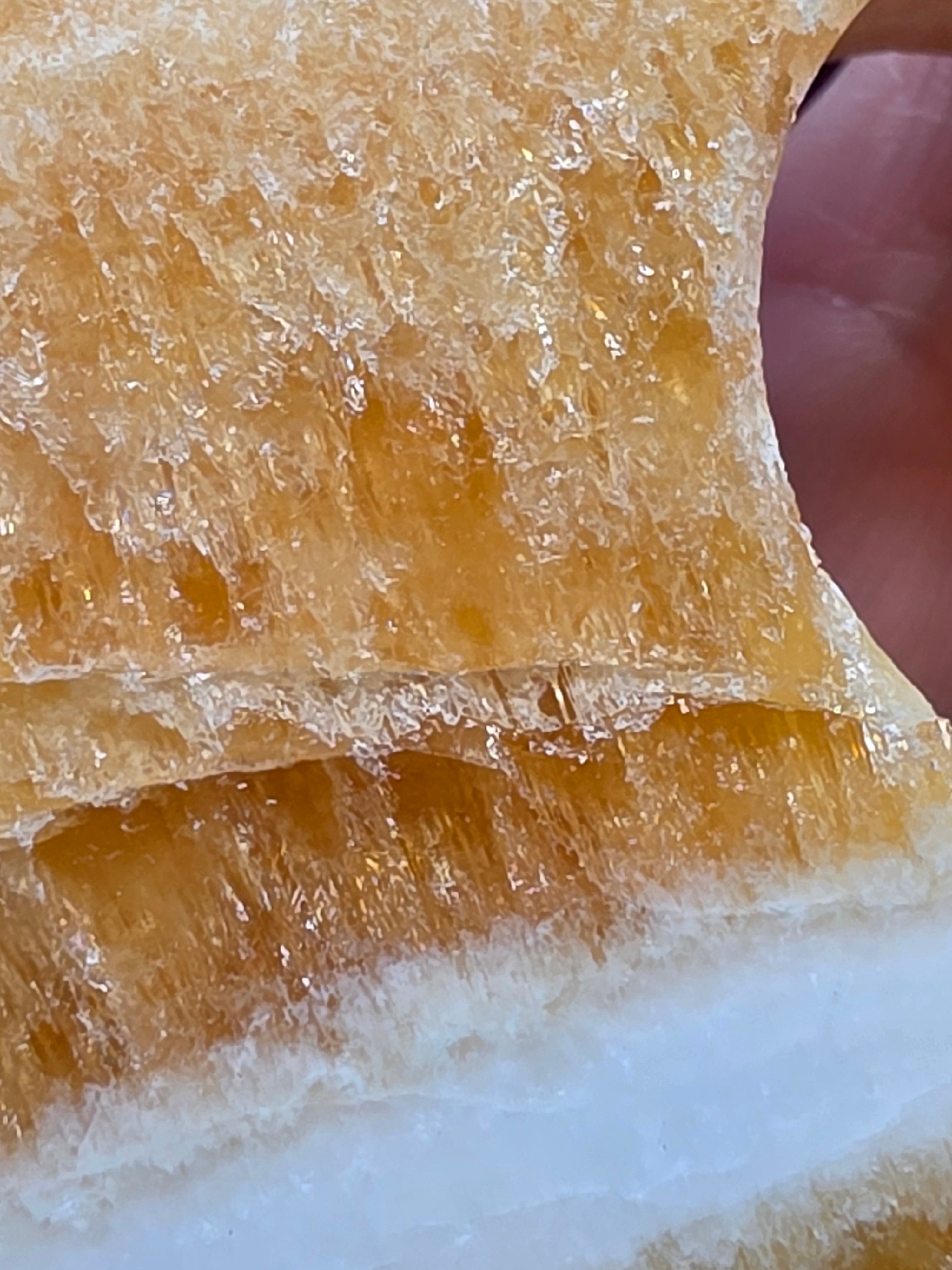 Orange Calcite Donut A