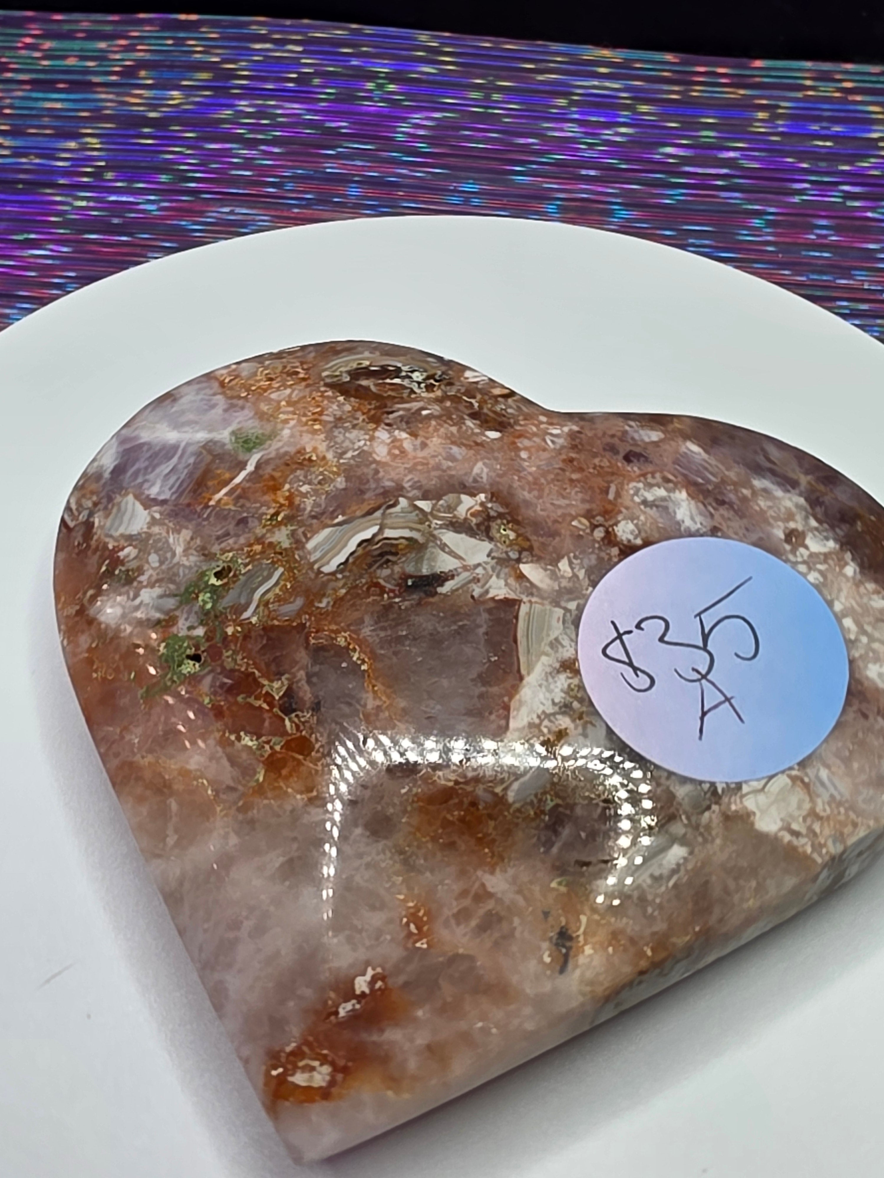 Crazy Lace Amethyst Heart A