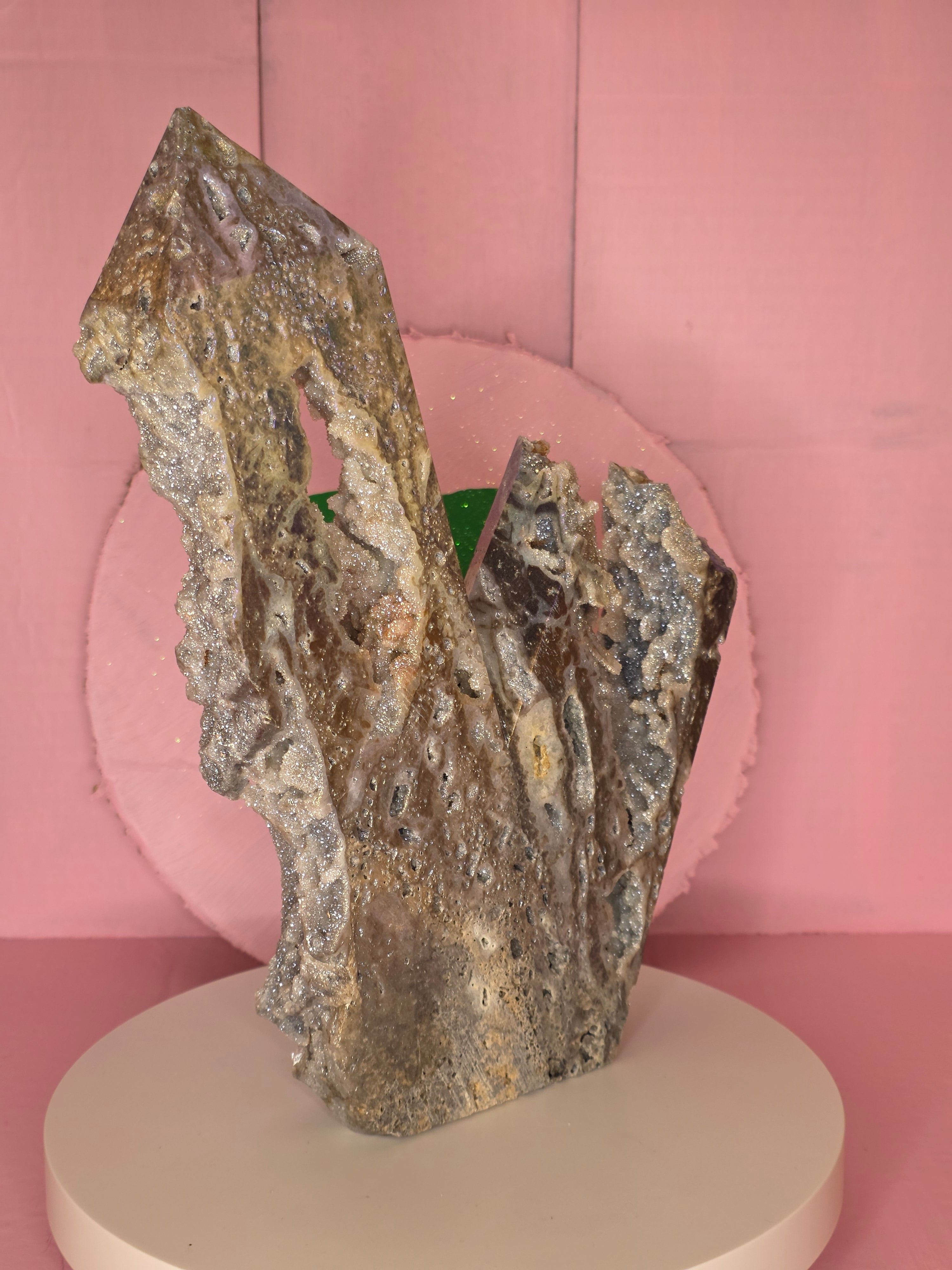 Aura Coated Sphalerite Tower D