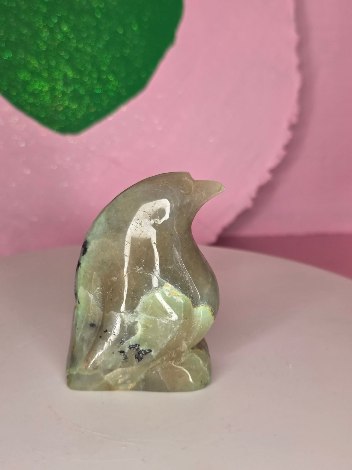 Garnierite Green Moonstone Penguin A