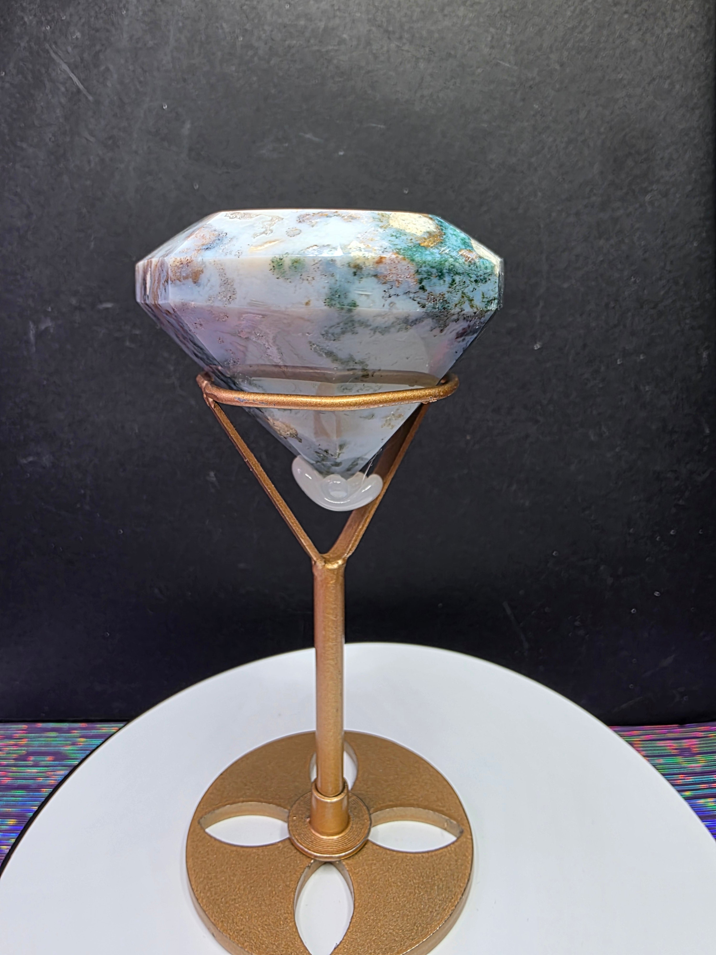 Ocean Jasper Moss Agate Diamond B