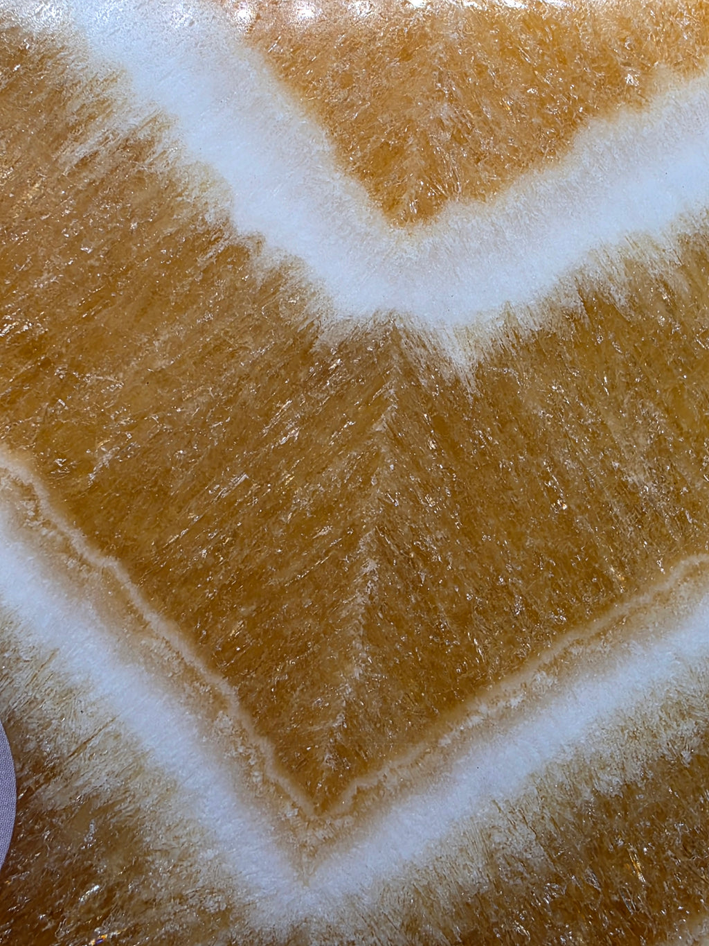 Orange Calcite Heart A