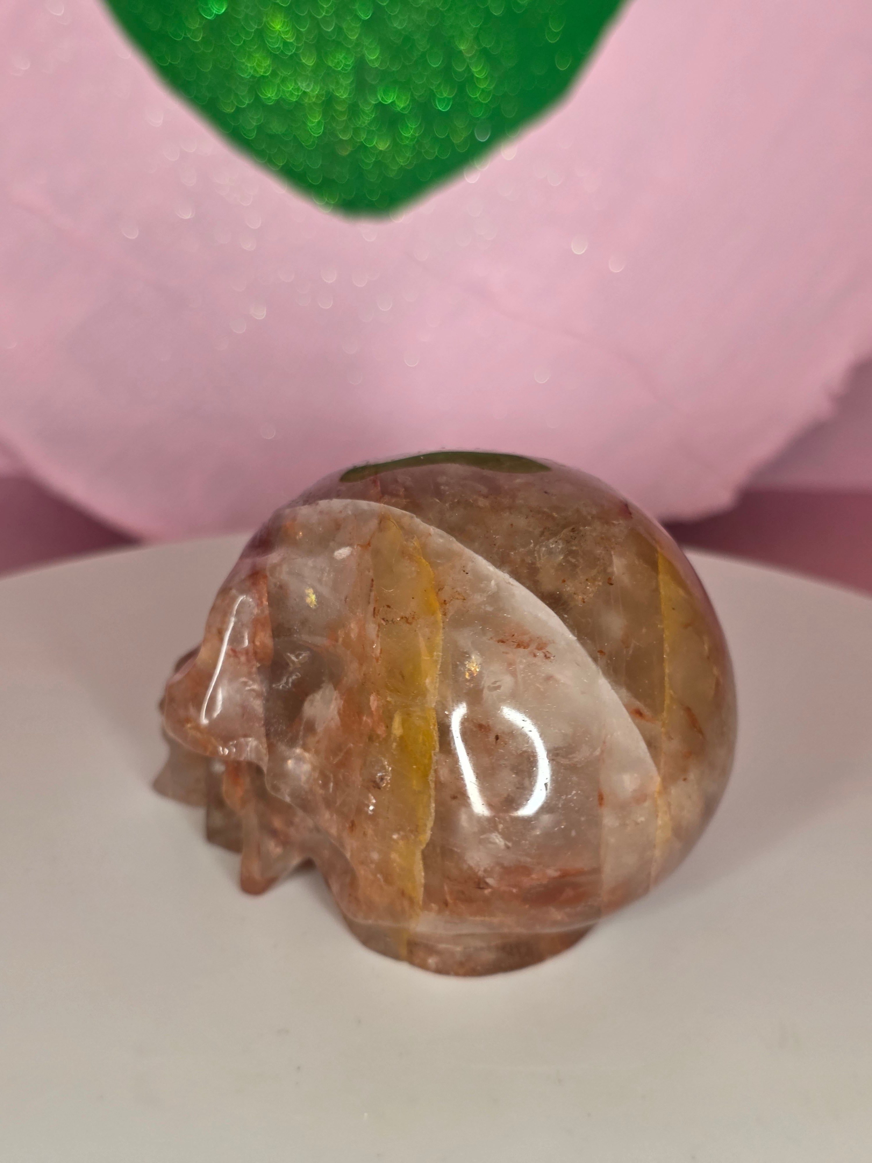 Fire Quartz Skull A