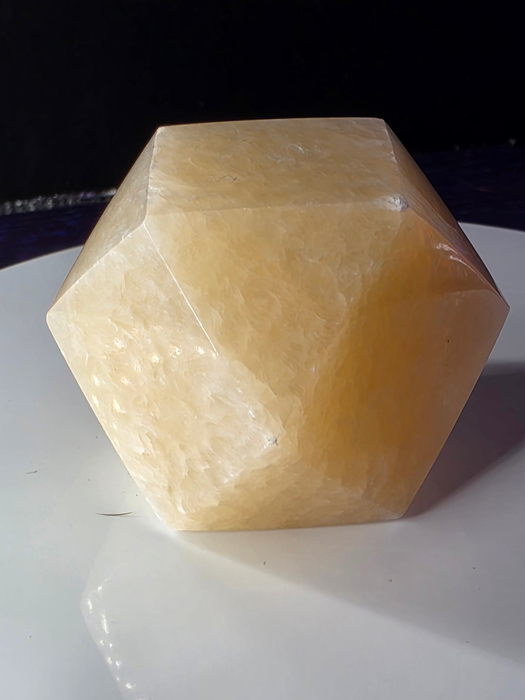 Yellow Calcite Tetradecagon