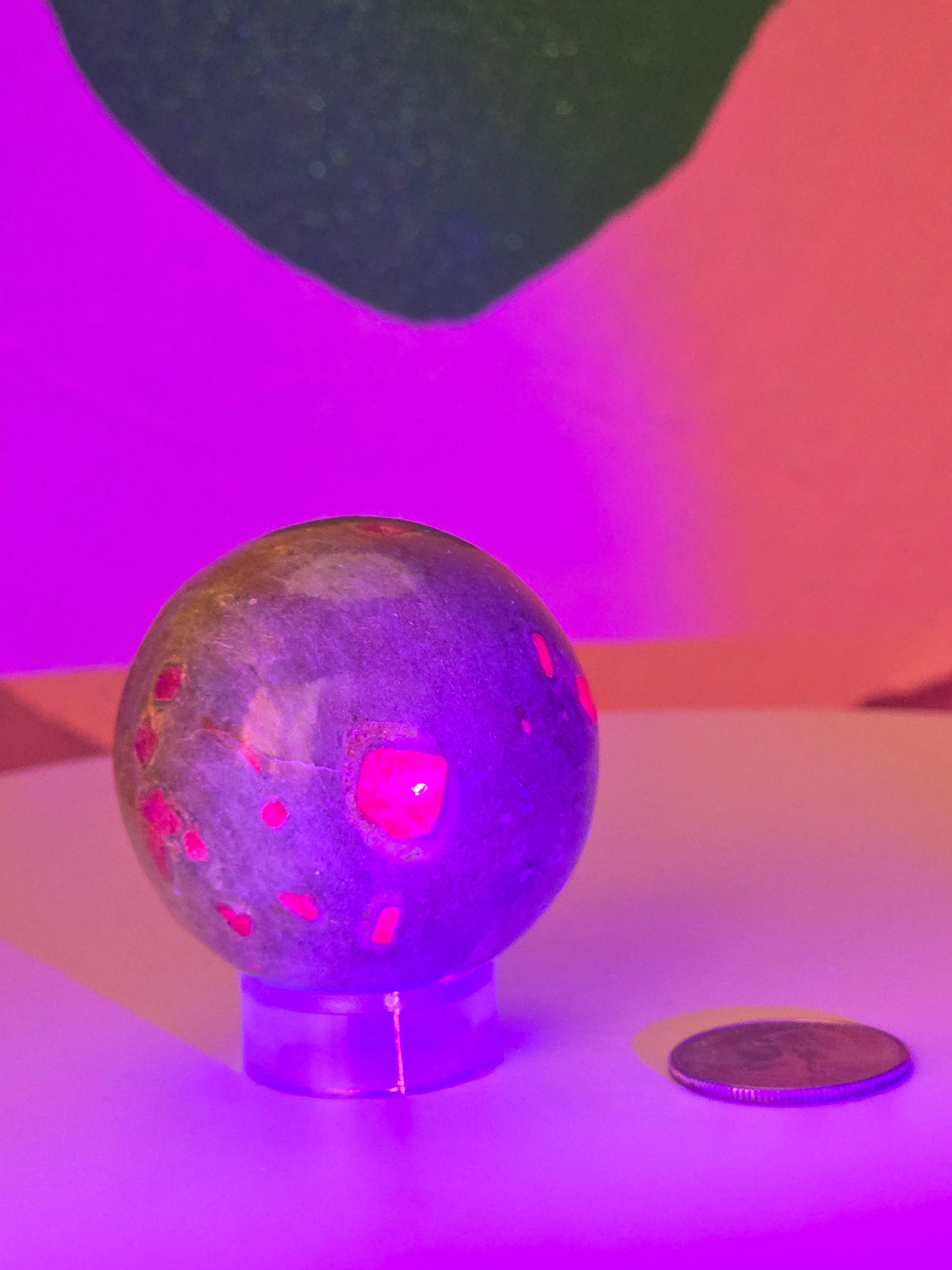 Ruby in Fuchsite Sphere A
