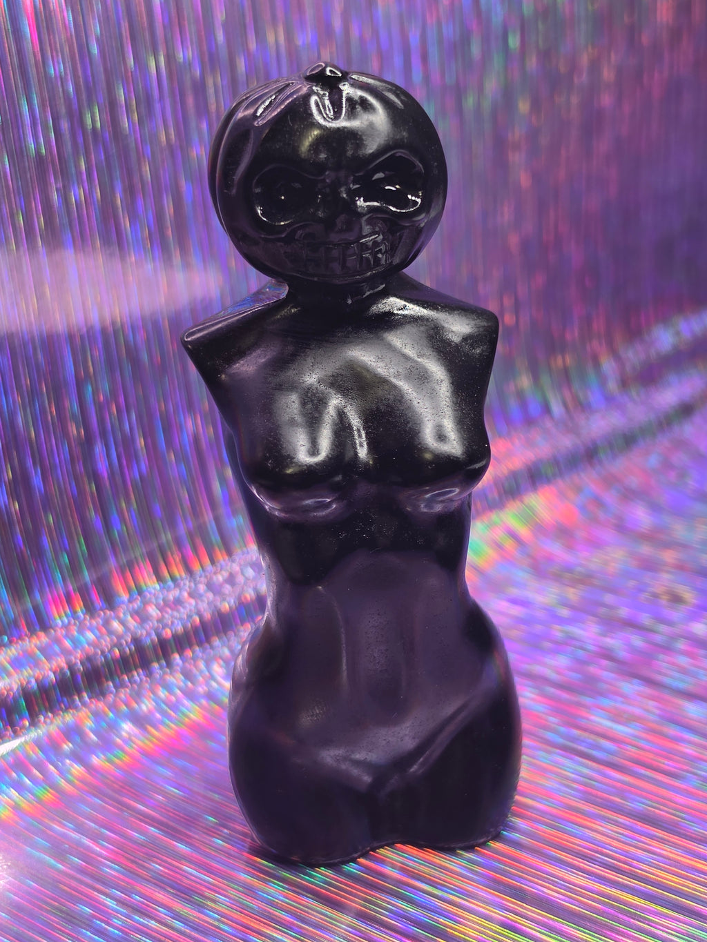 Obsidian Lady Body with Pumpkin Head
