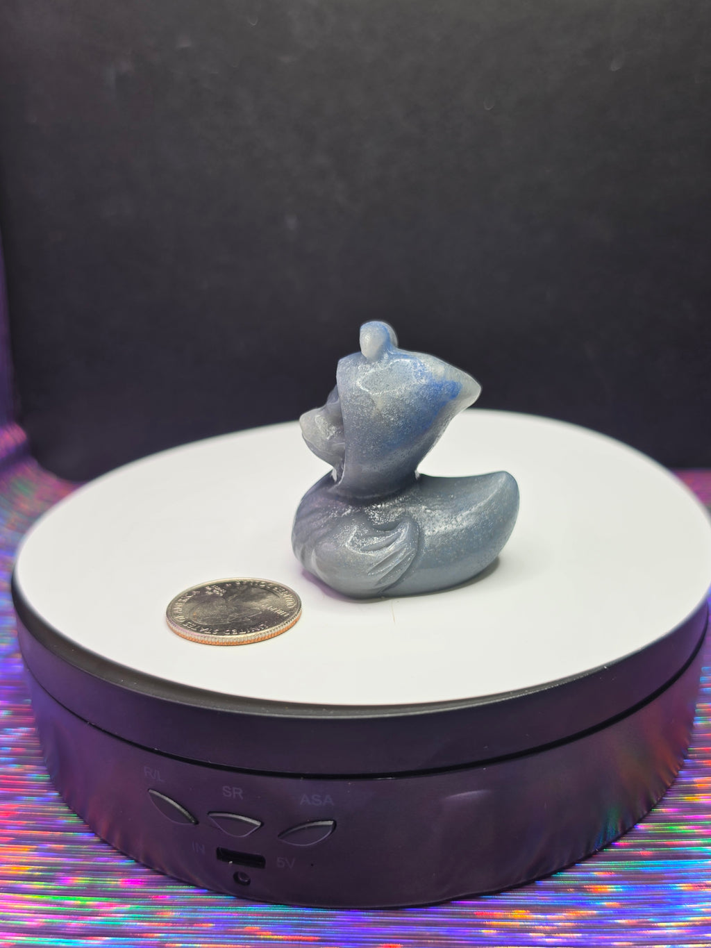 Blue Aventurine Grim Reaper Duck A