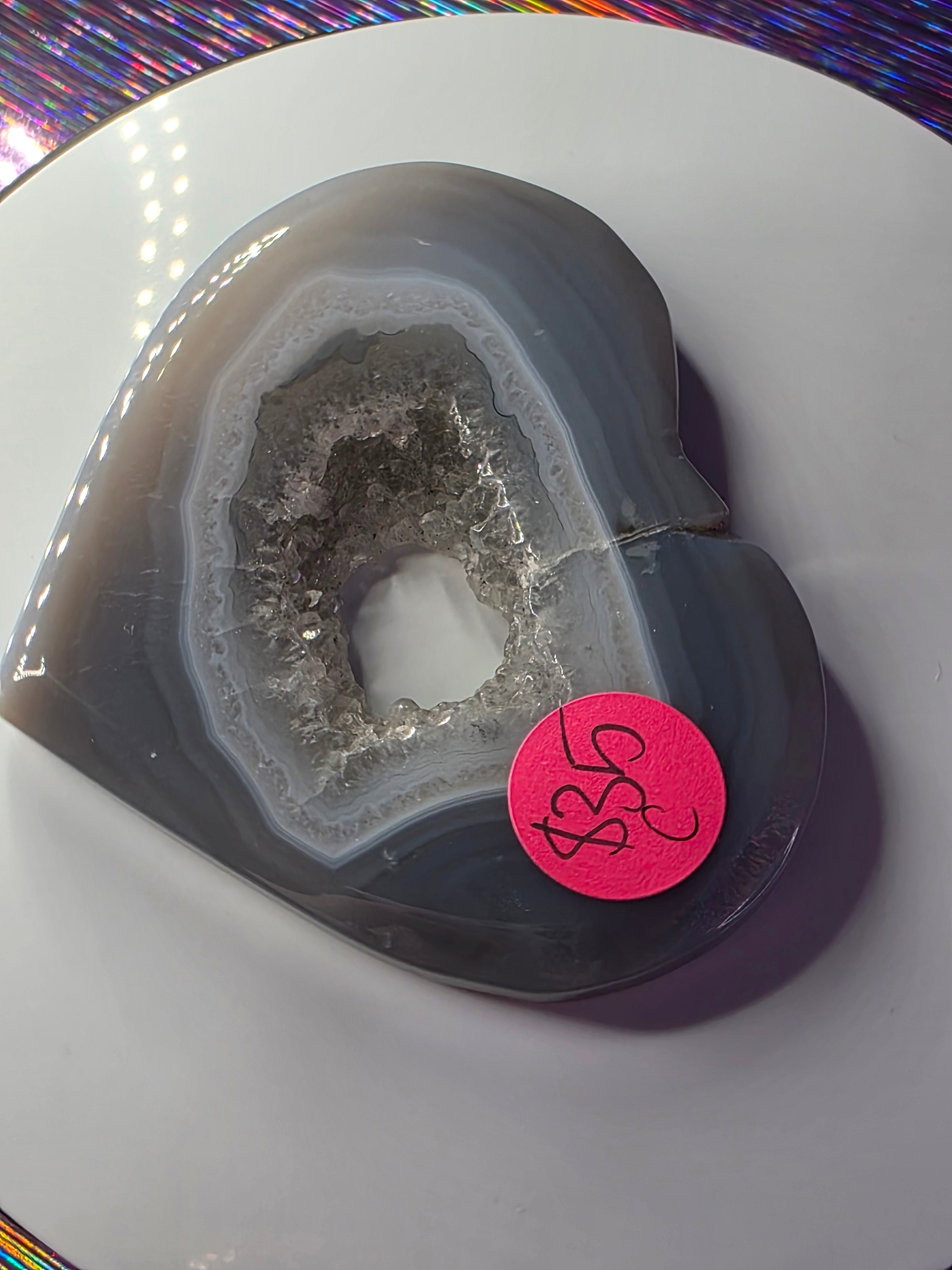 Druzy Agate Heart C