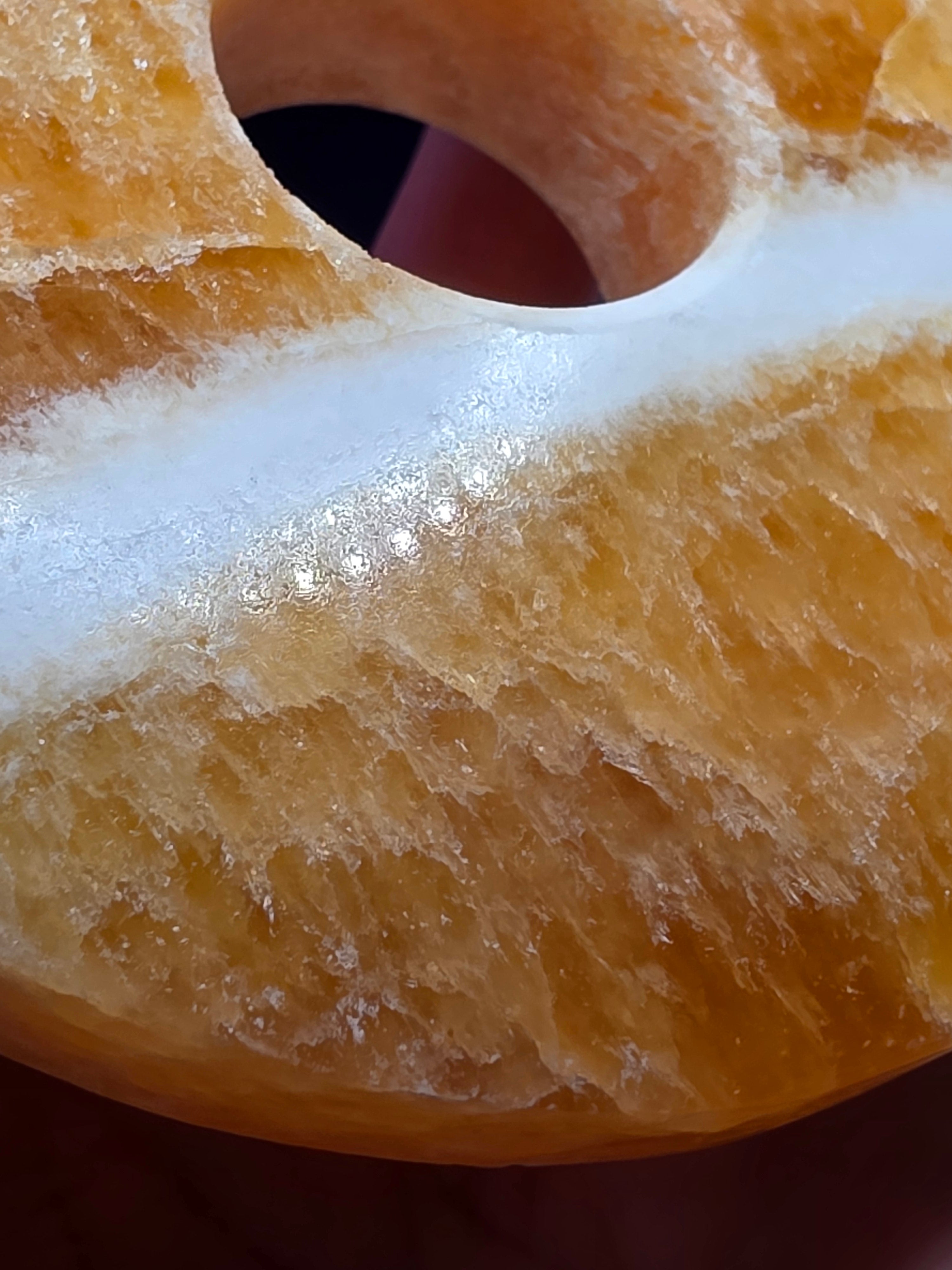 Orange Calcite Donut A