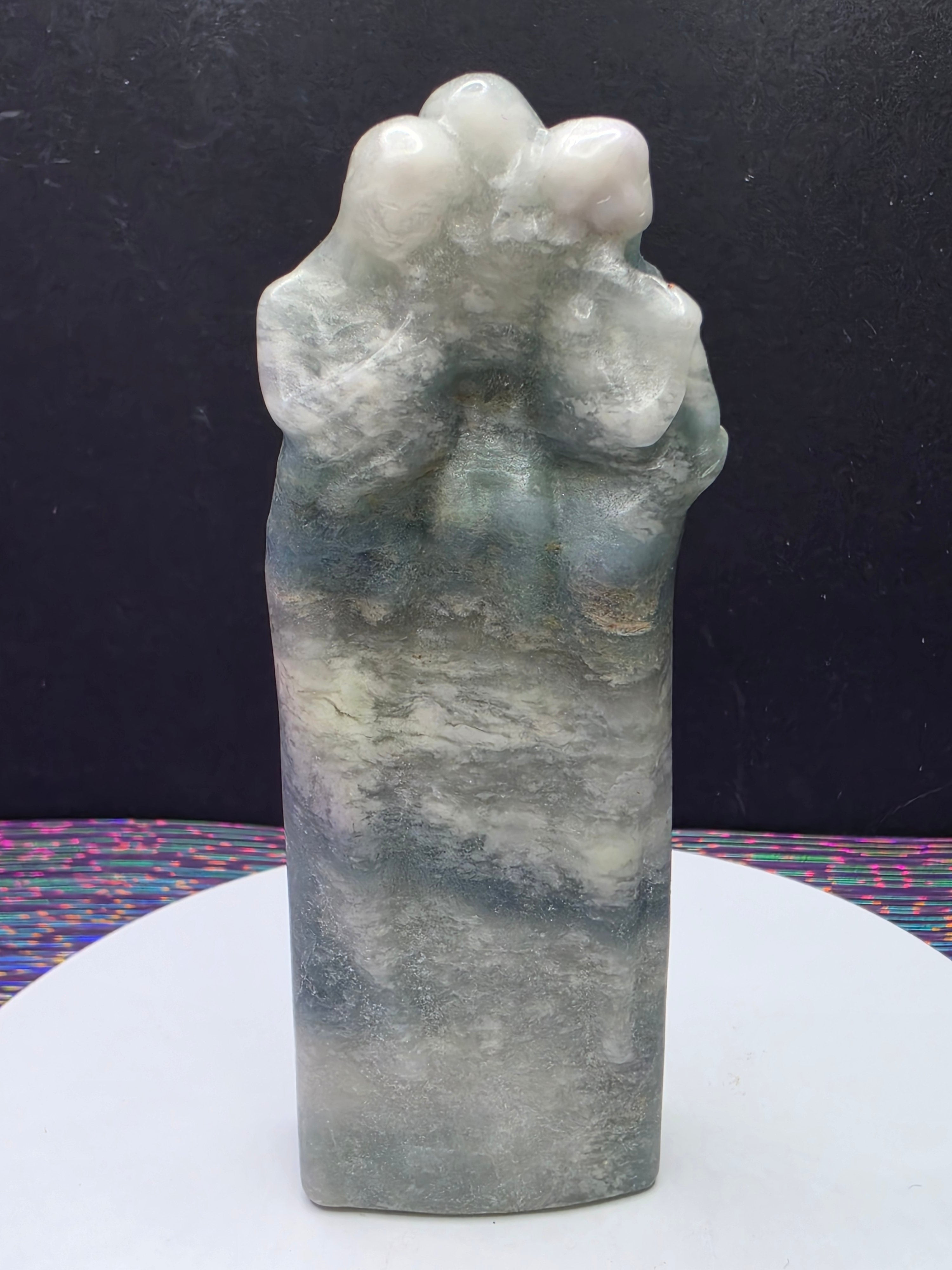 Sky Blue Calcite Maiden Mother and Crone