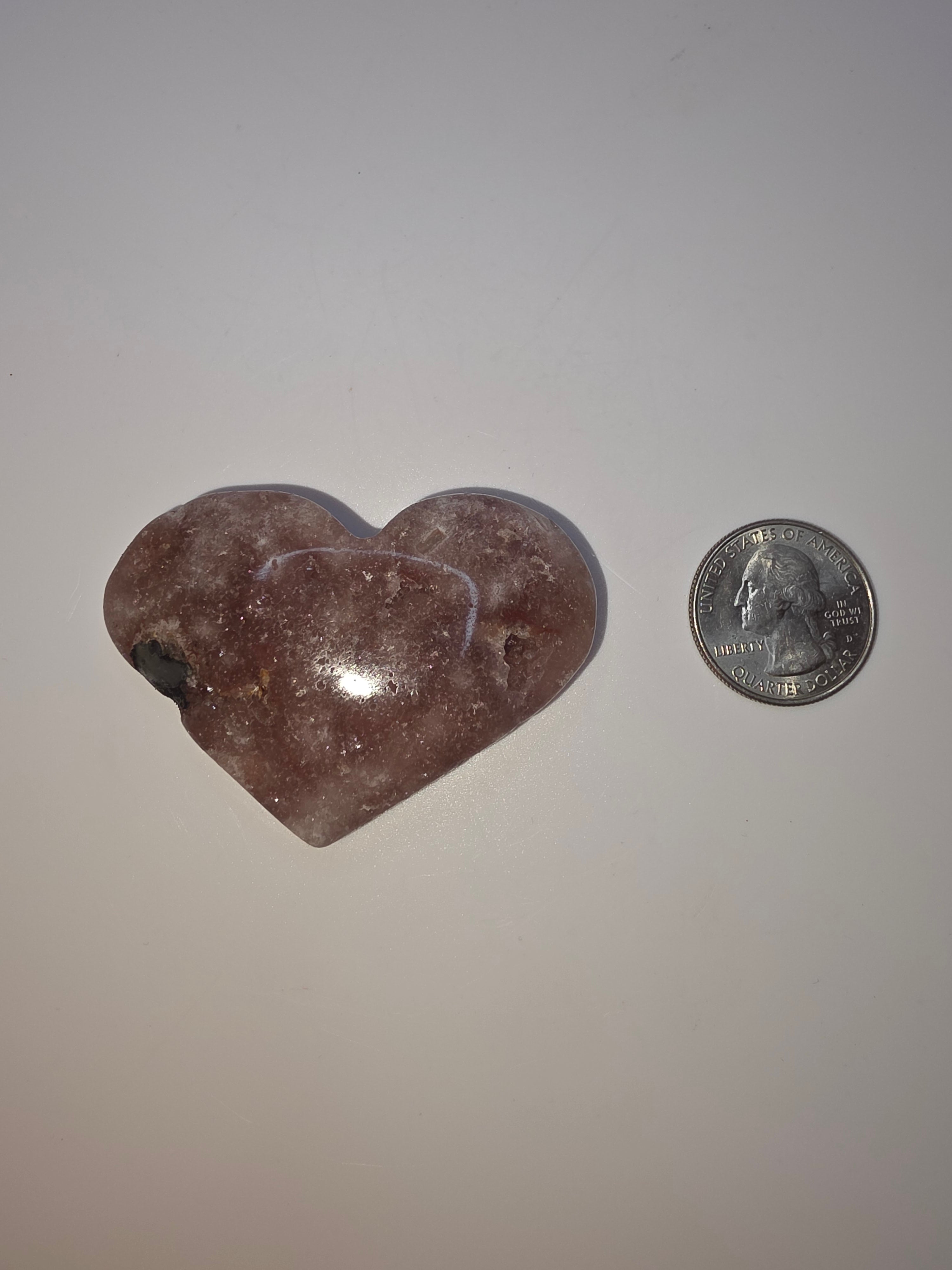 Pink Amethyst Heart A