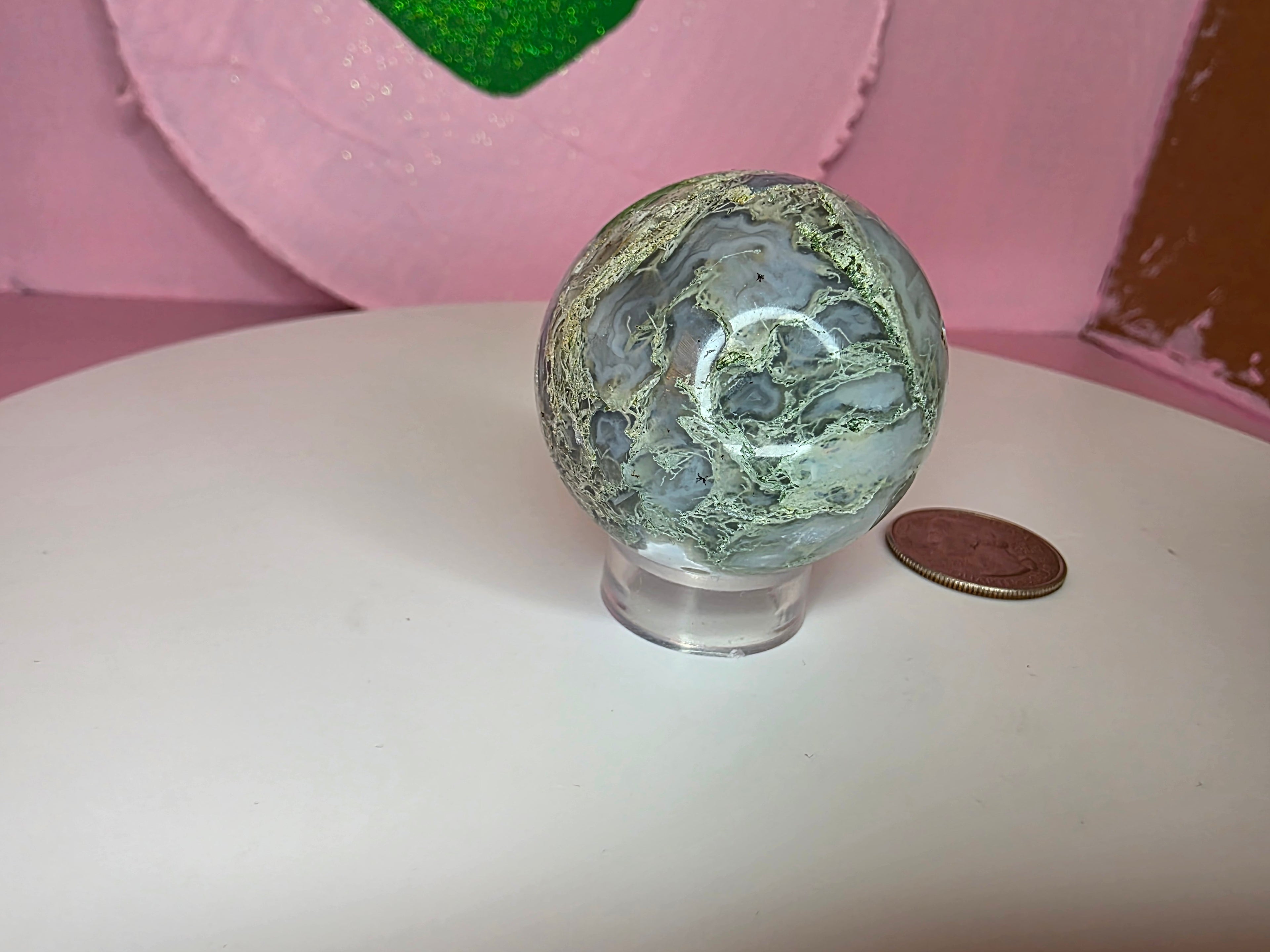 Moss Agate Sphere A