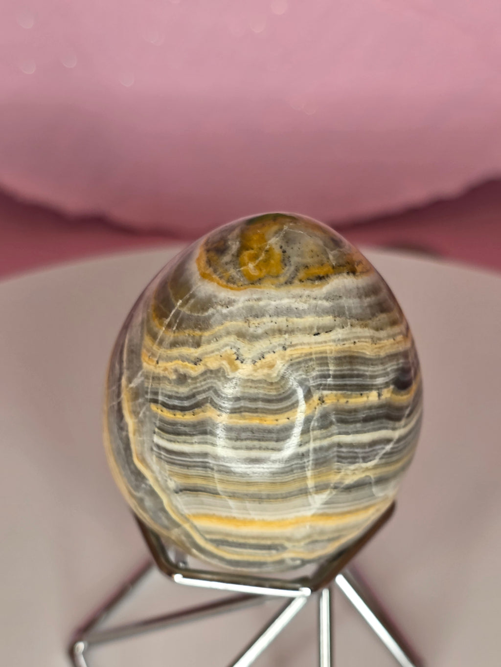 Yellow Banded Onyx Egg B