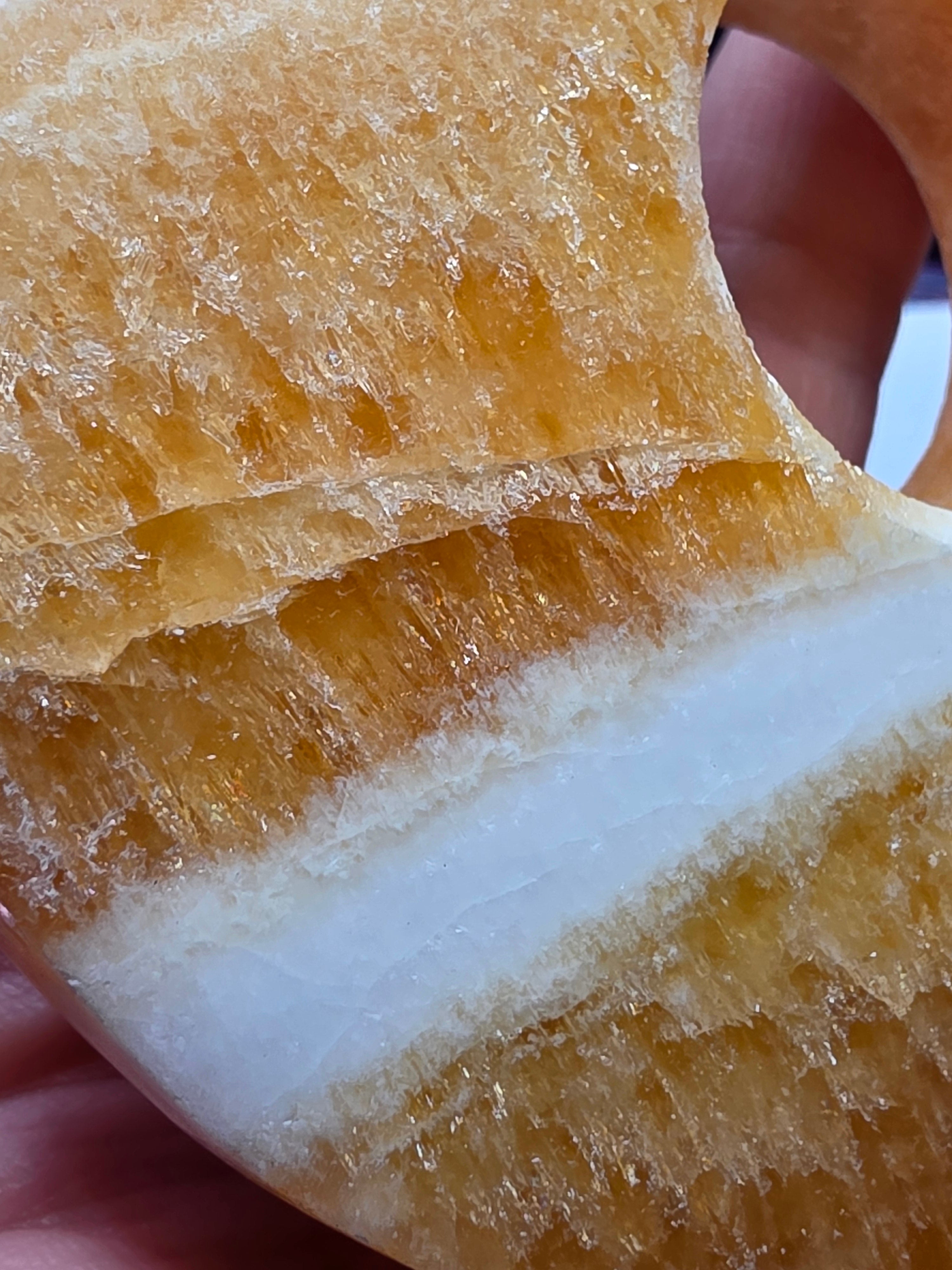 Orange Calcite Donut A