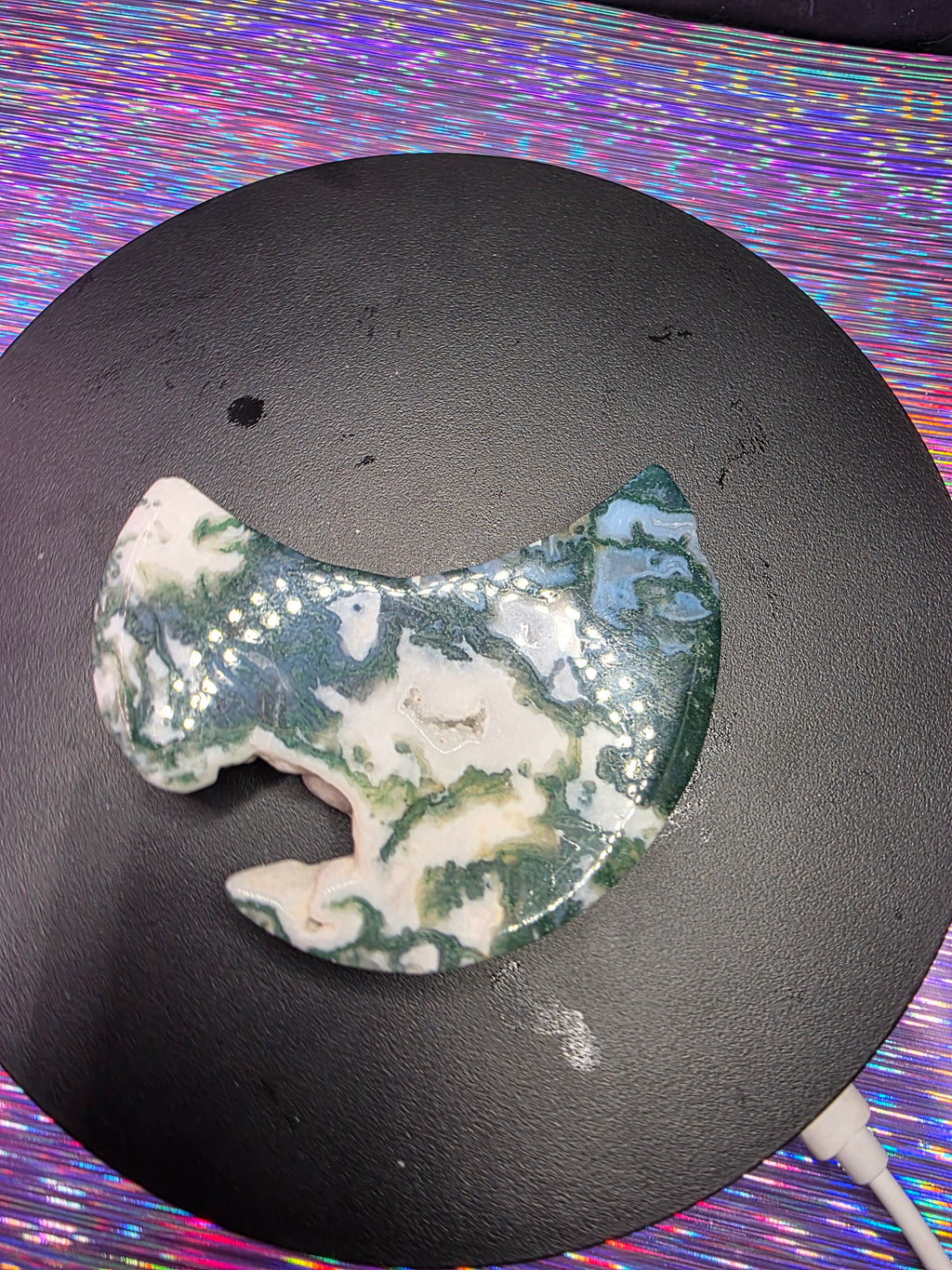Moss Agate Moon A