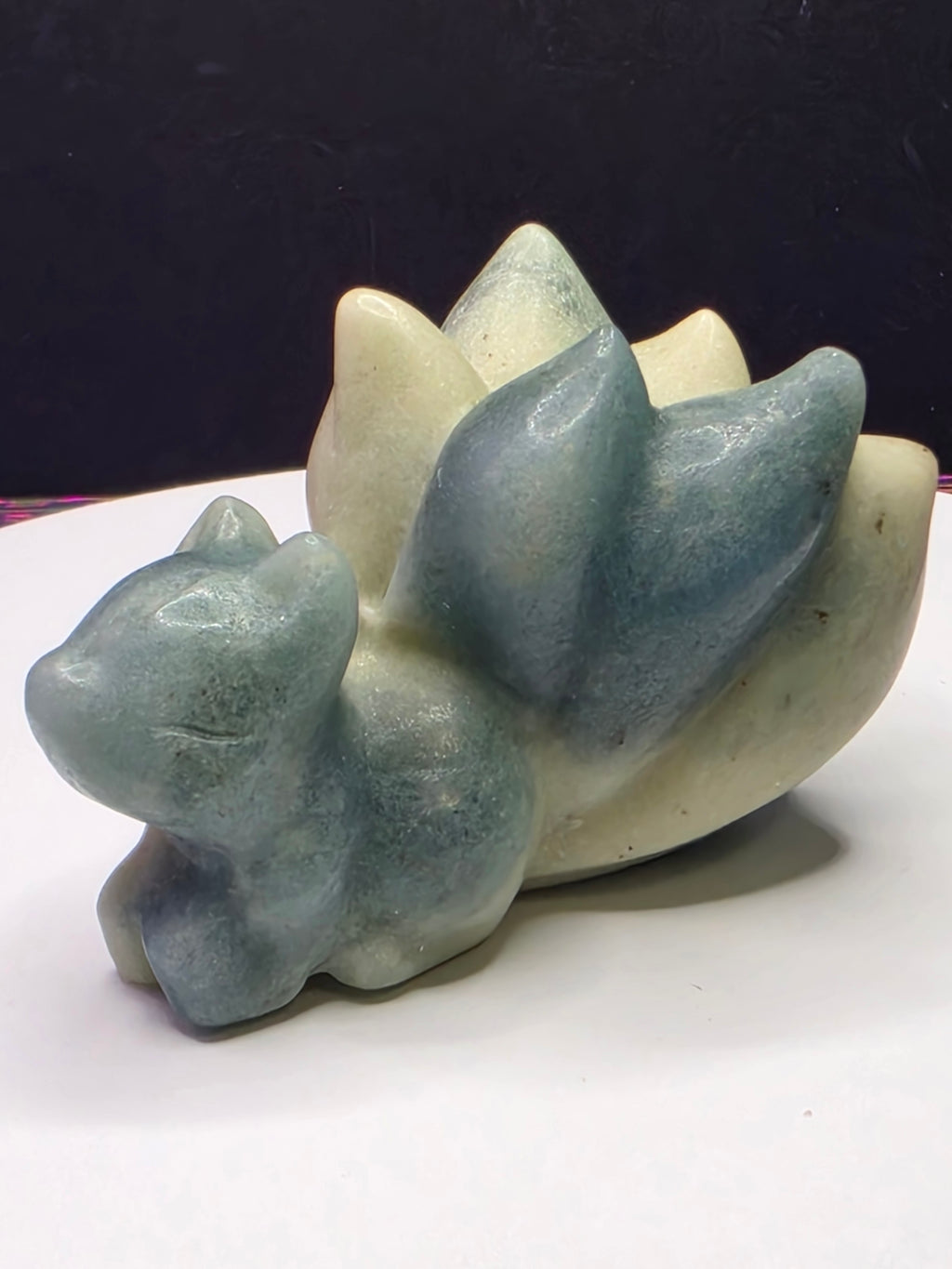 Sky Blue Calcite Nine Tailed Fox
