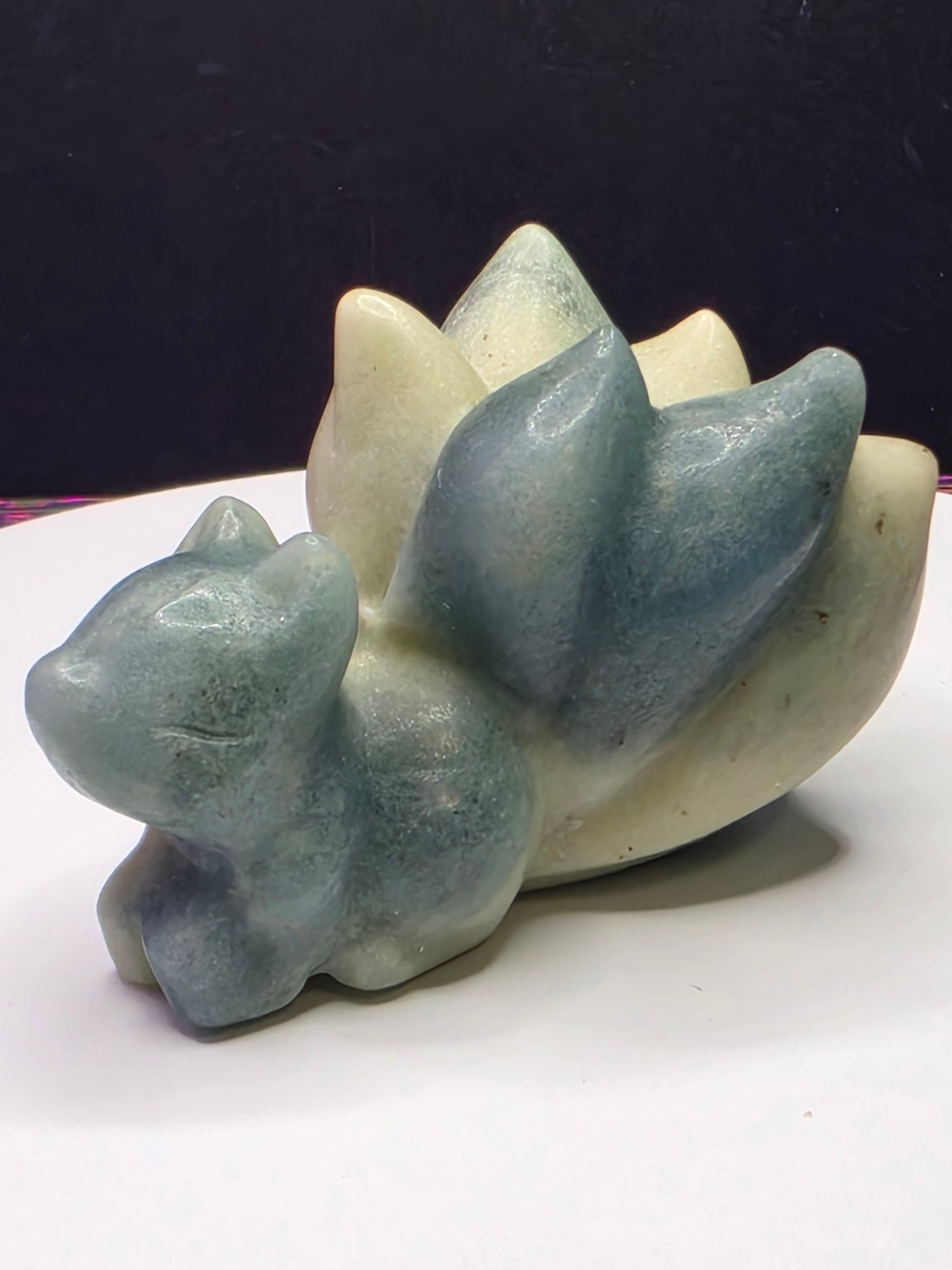 Sky Blue Calcite Nine Tailed Fox
