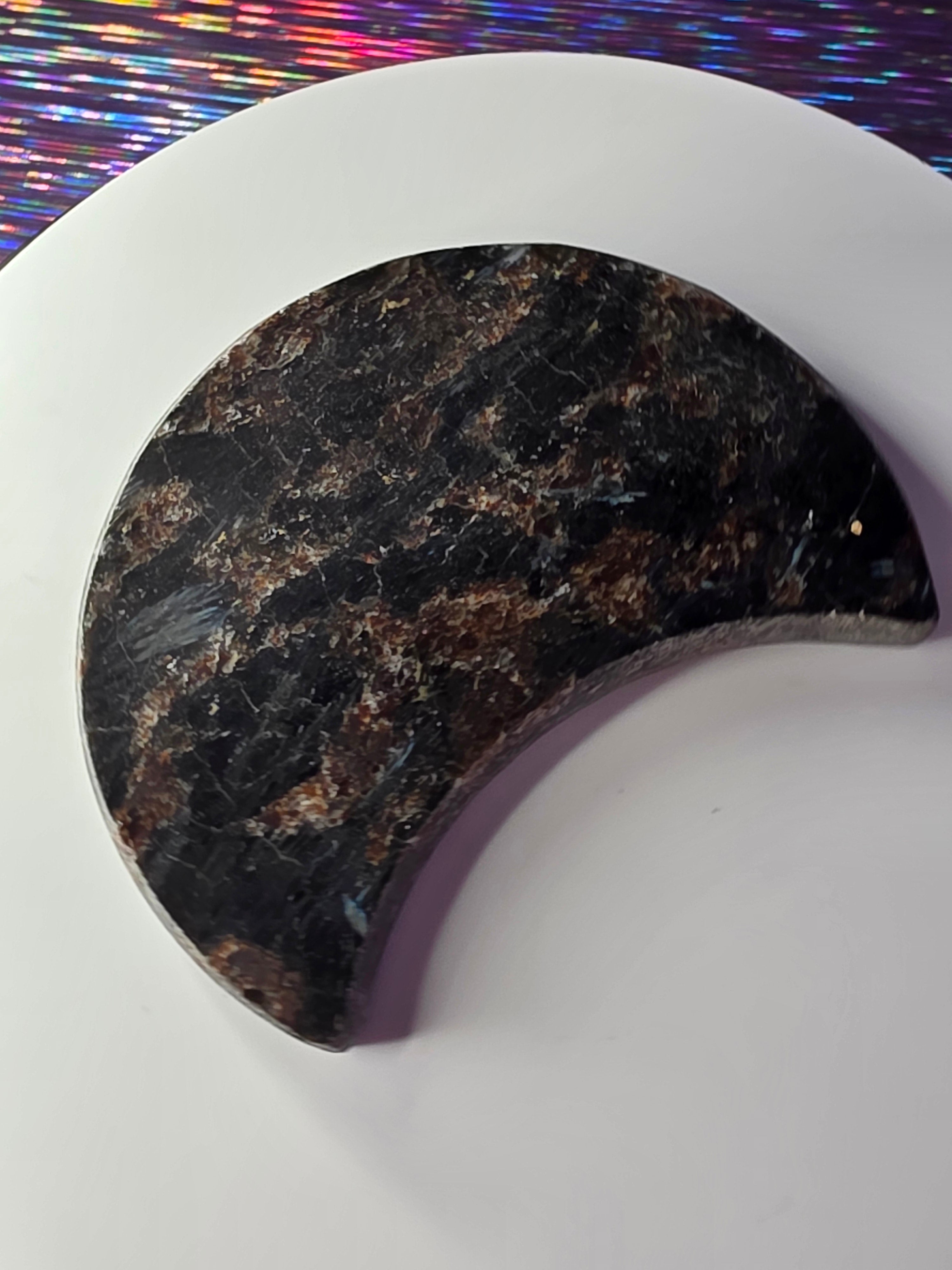 Arfvedsonite with Garnet Moon C