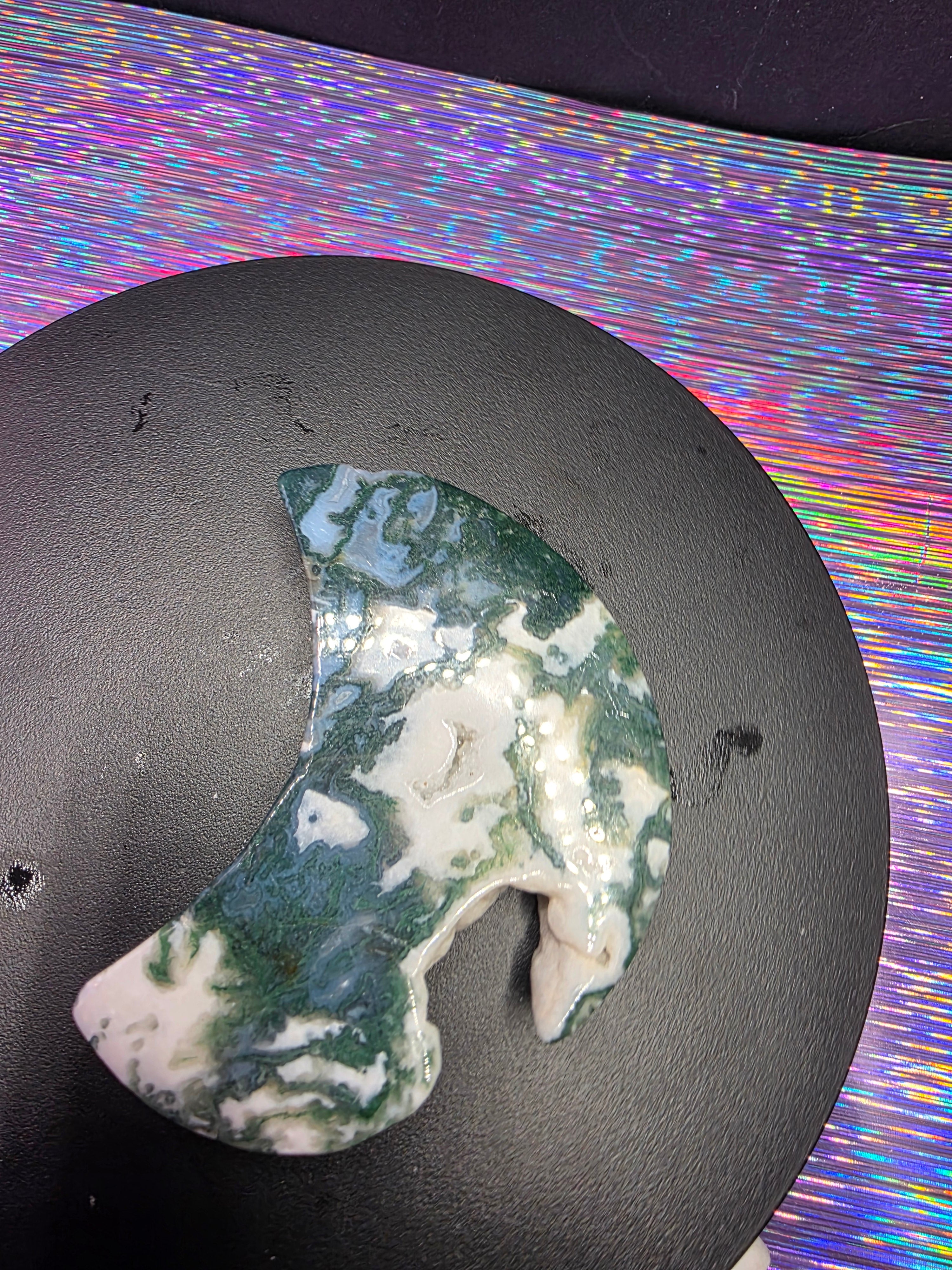 Moss Agate Moon A