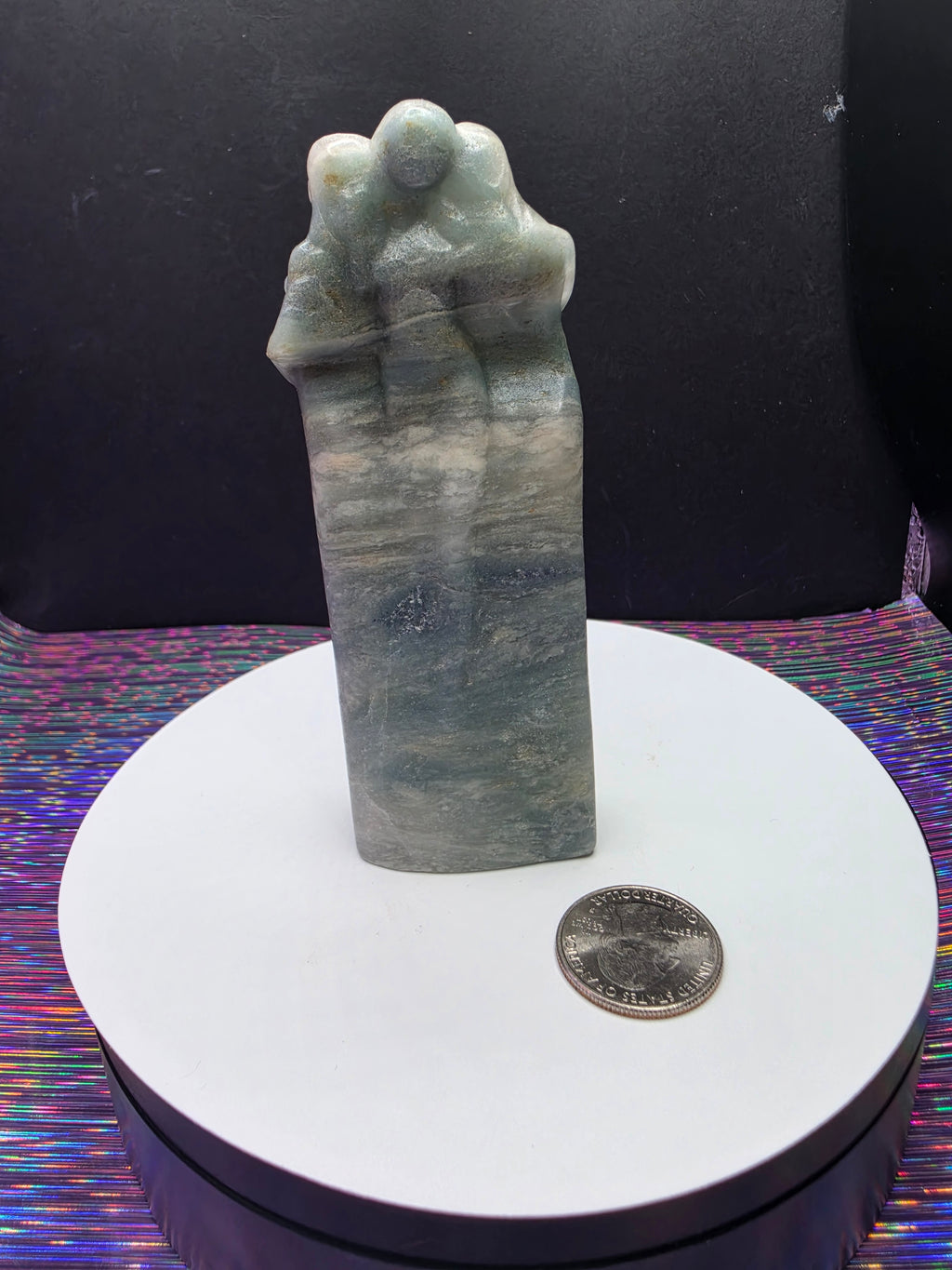 Sky Blue Calcite Maiden Mother and Crone