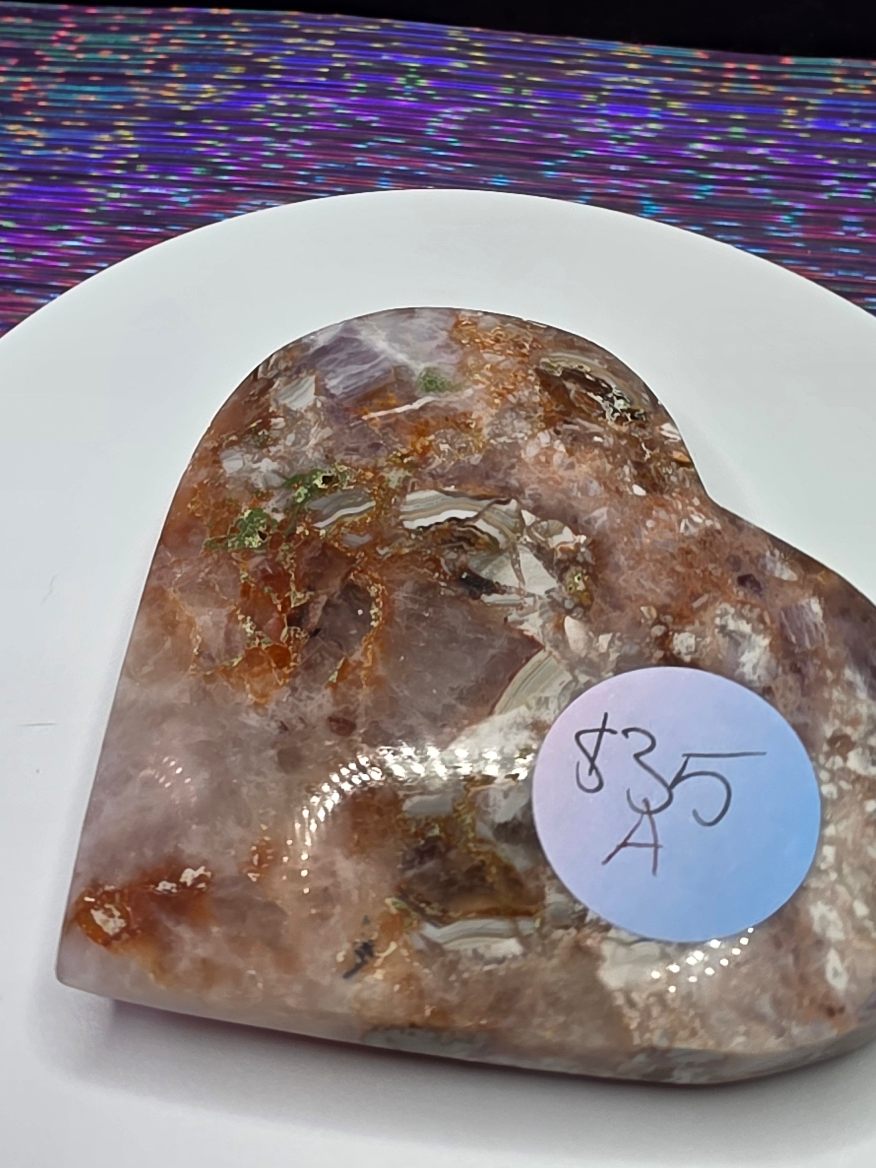 Crazy Lace Amethyst Heart A