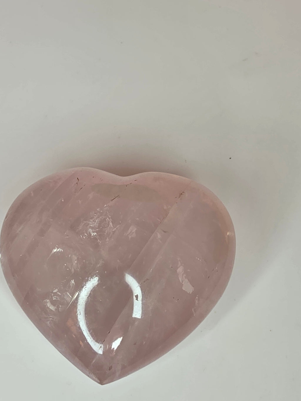 Rose Quartz Puffy Heart A
