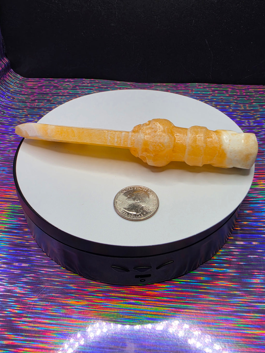 Honey Calcite Knife