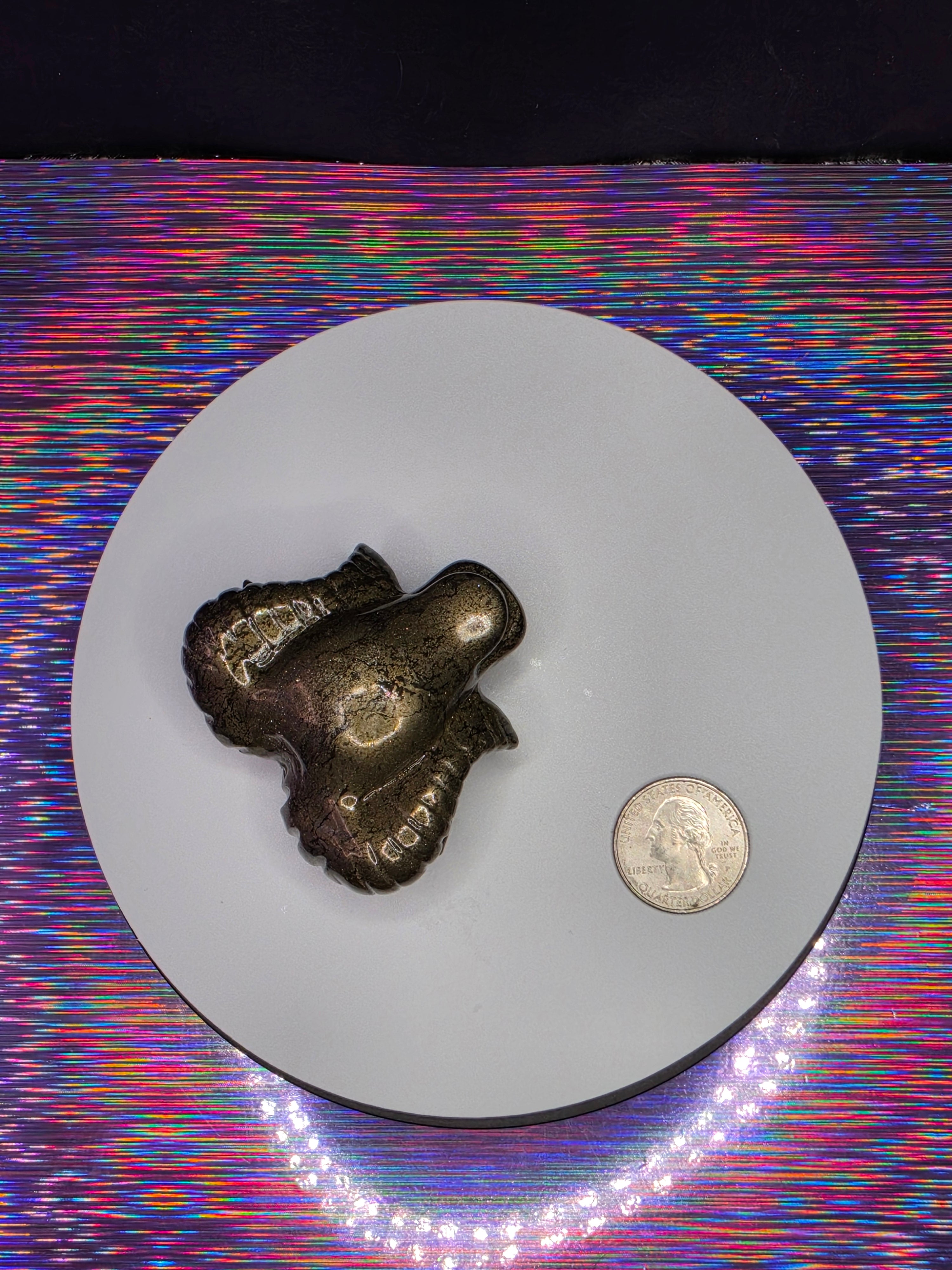 Pyrite Bighorn Ram Head A
