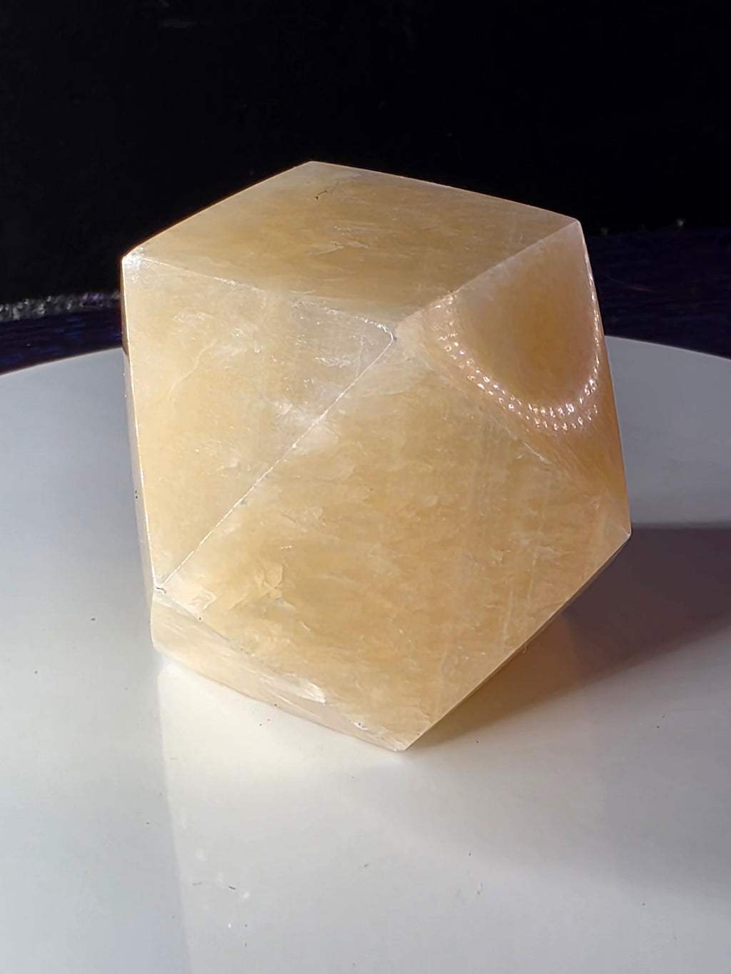 Yellow Calcite Tetradecagon