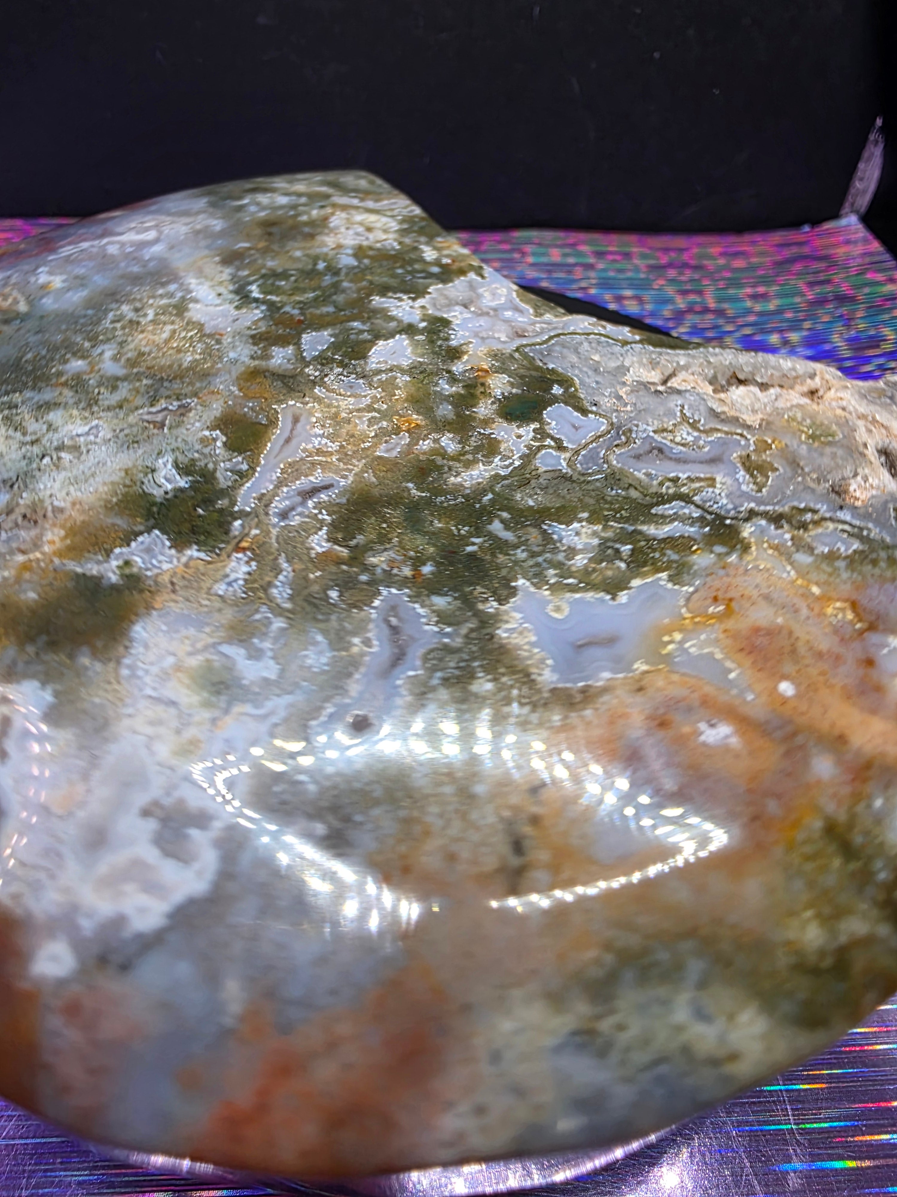 Moss Agate Moon F