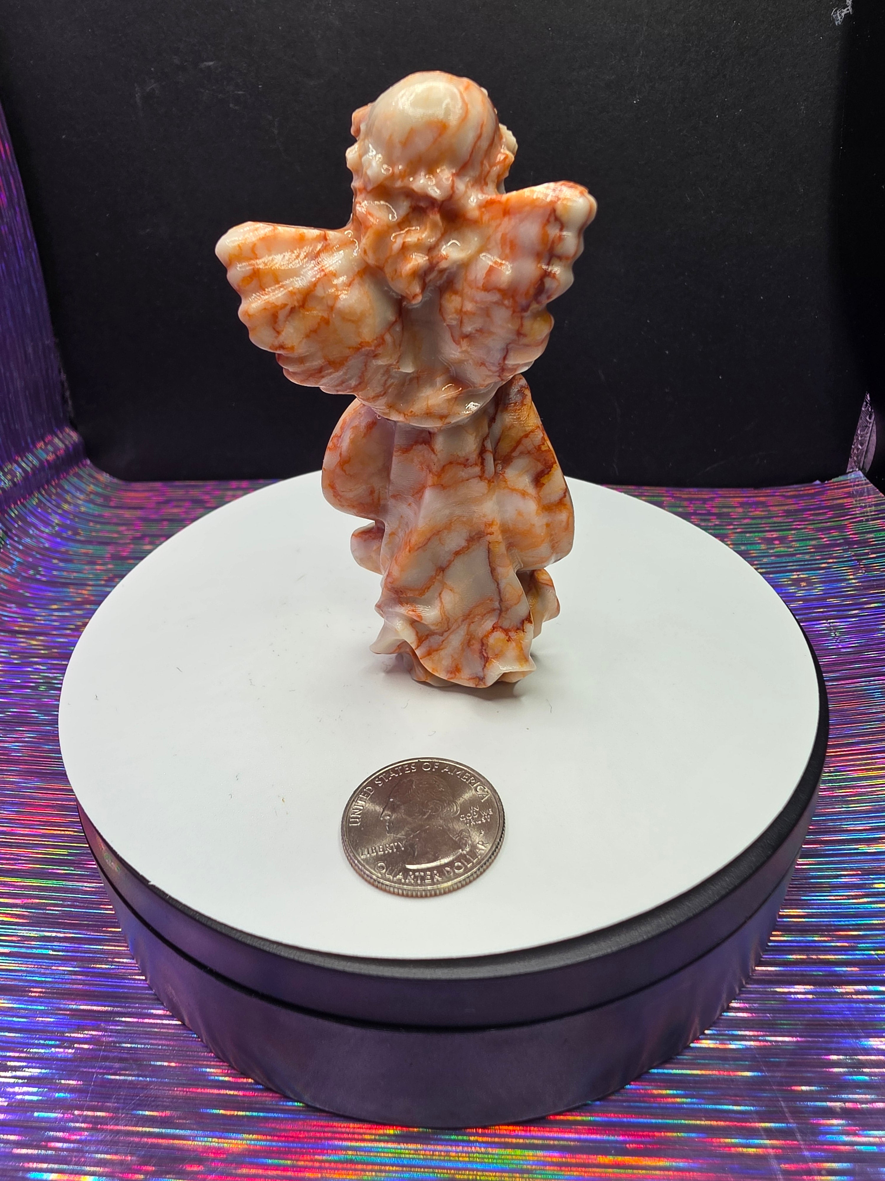 Red Veined Jasper Angel