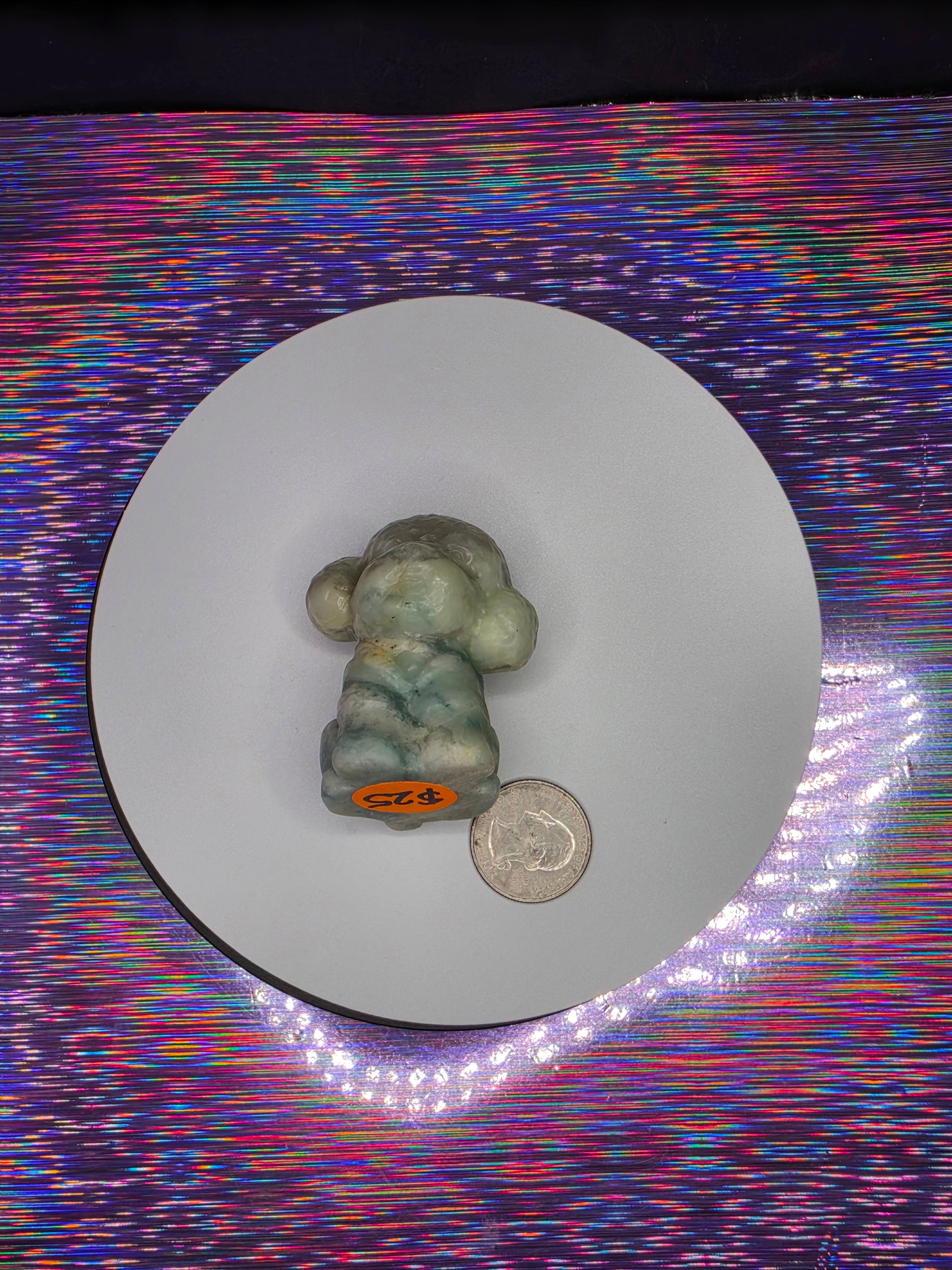 Sky Blue Calcite "Wishes" Dog A