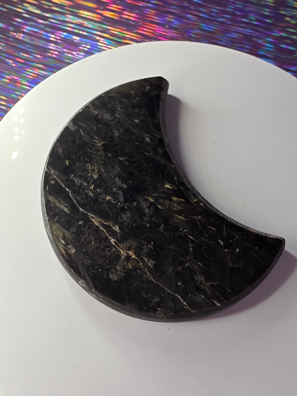 Arfvedsonite with Garnet Moon F