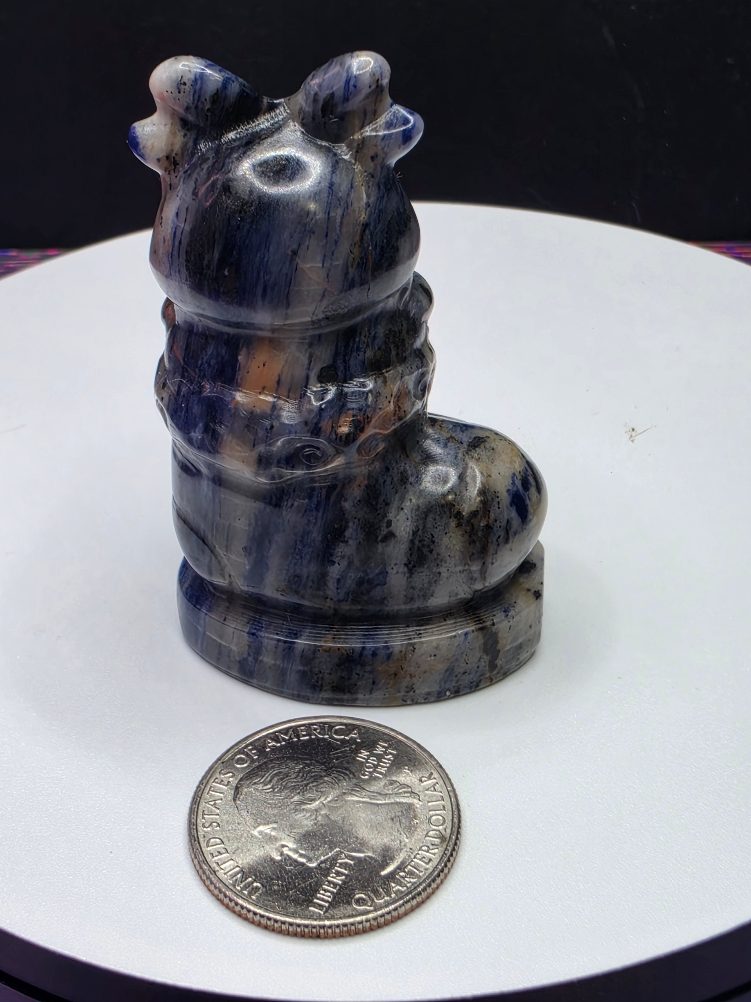 Sodalite Reindeer in Stocking C