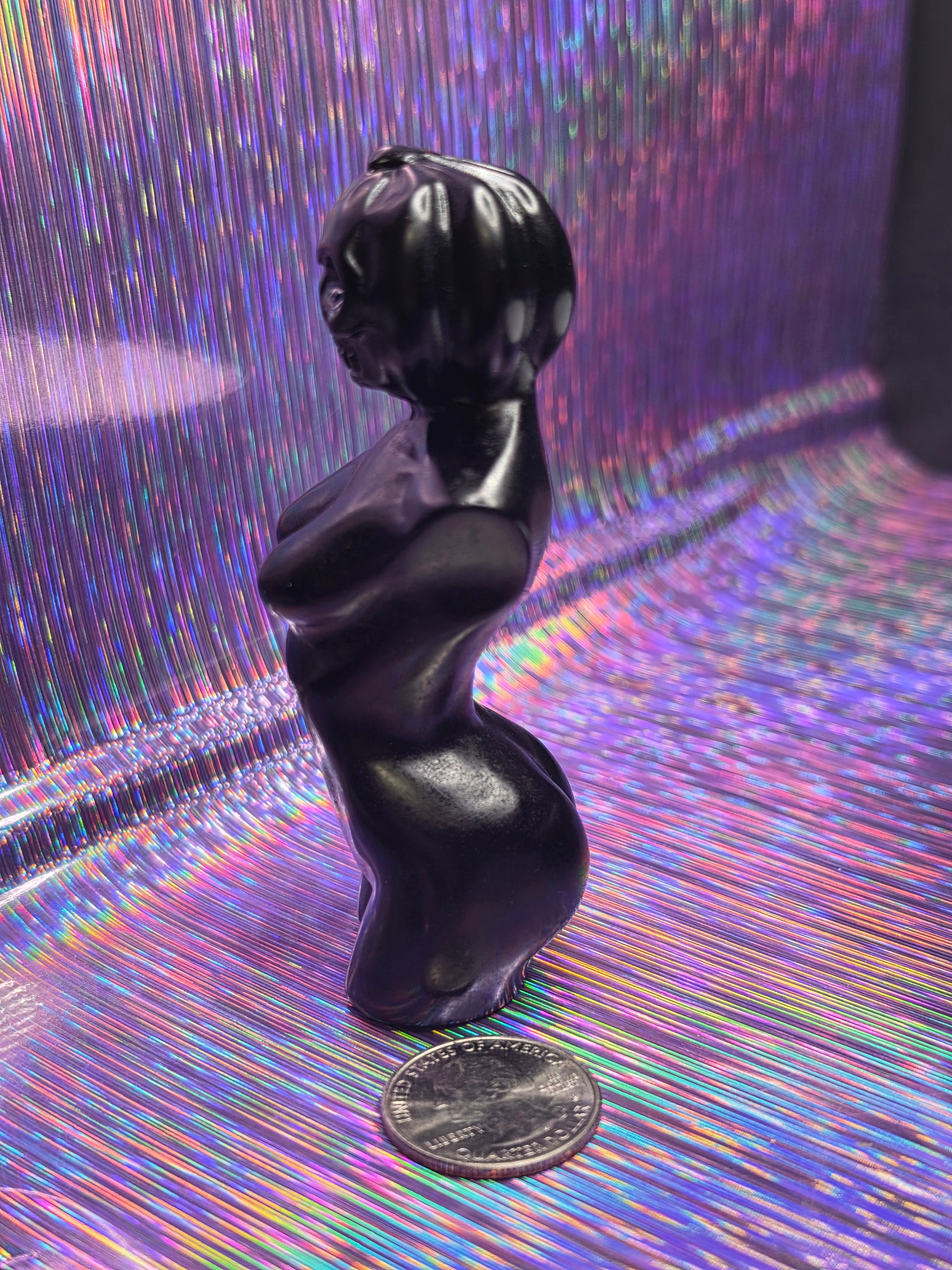 Obsidian Lady Body with Pumpkin Head