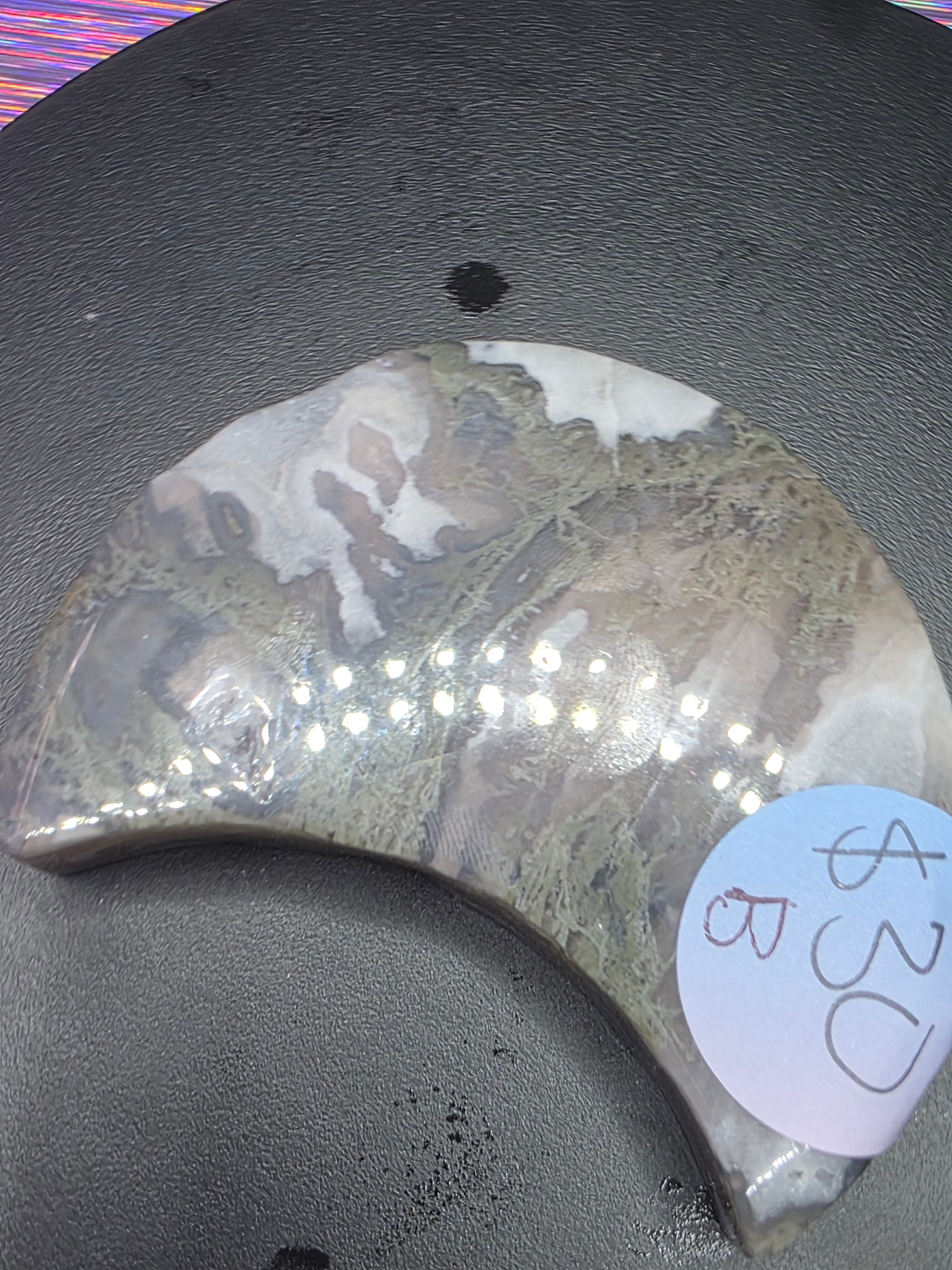 Moss Agate Moon B